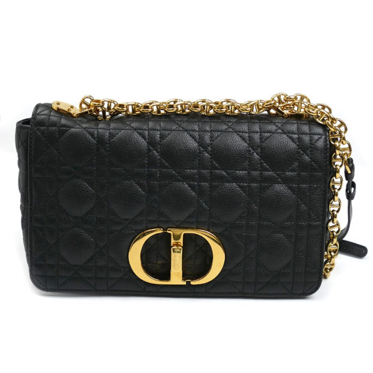 Christian Dior Black Leather Shoulder Bag  