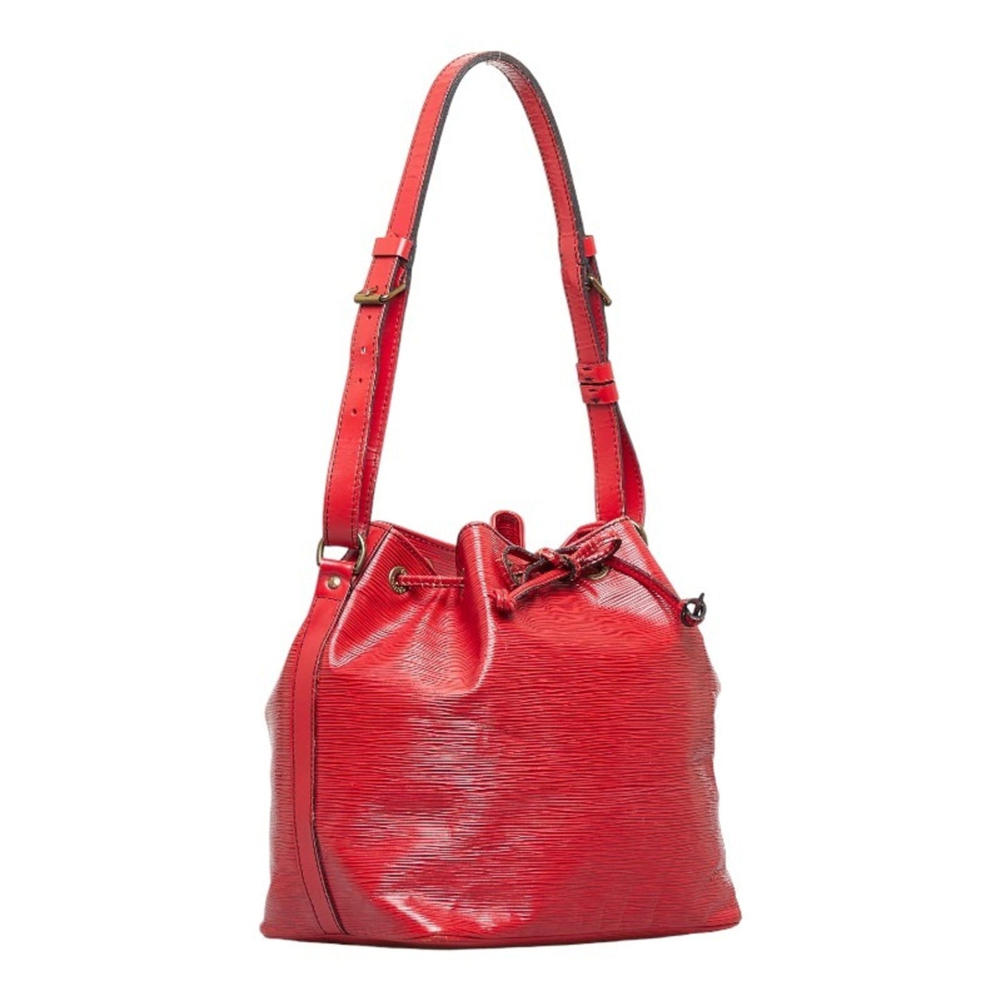 LOUIS VUITTON Epi Petite Noe Shoulder Bag M44107 Red Leather Women's