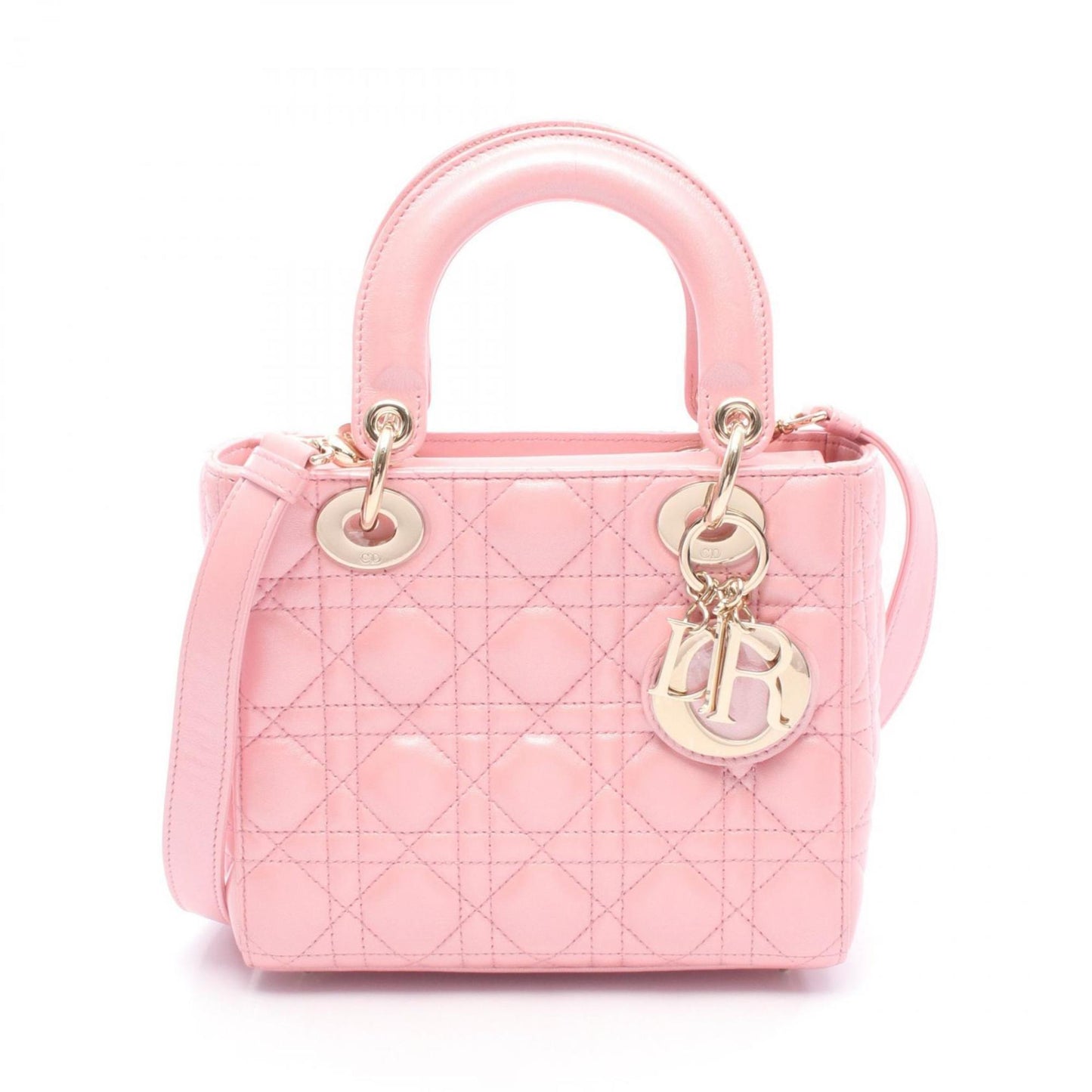 Christian Dior Pink Leather Handbag  