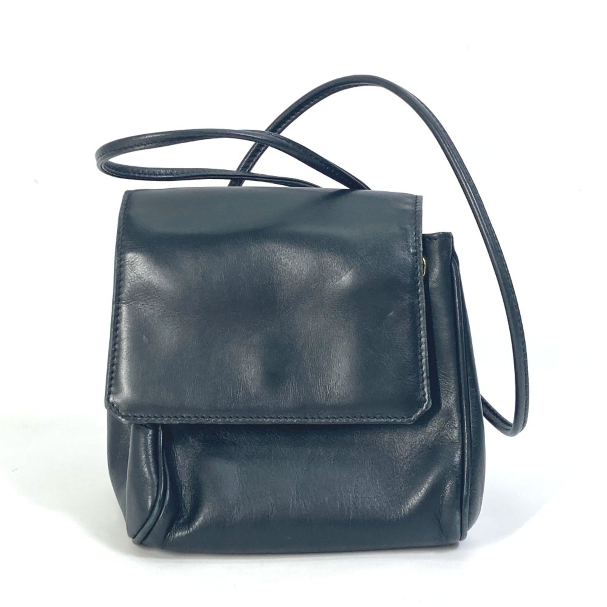 Christian Dior Black Leather Shoulder Bag  