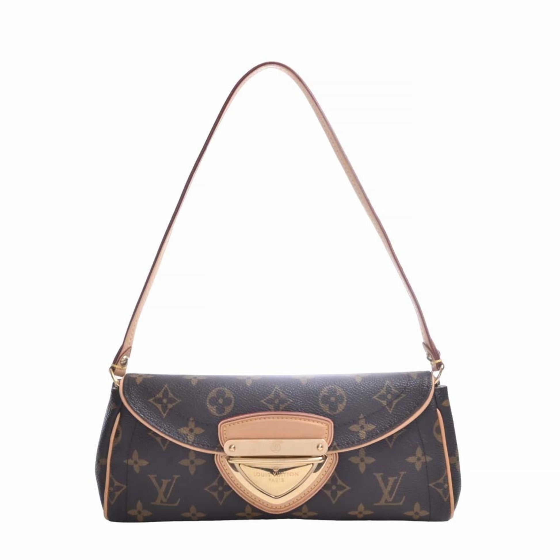 LOUIS VUITTON Monogram Pochette Beverly Shoulder Bag Brown Women's