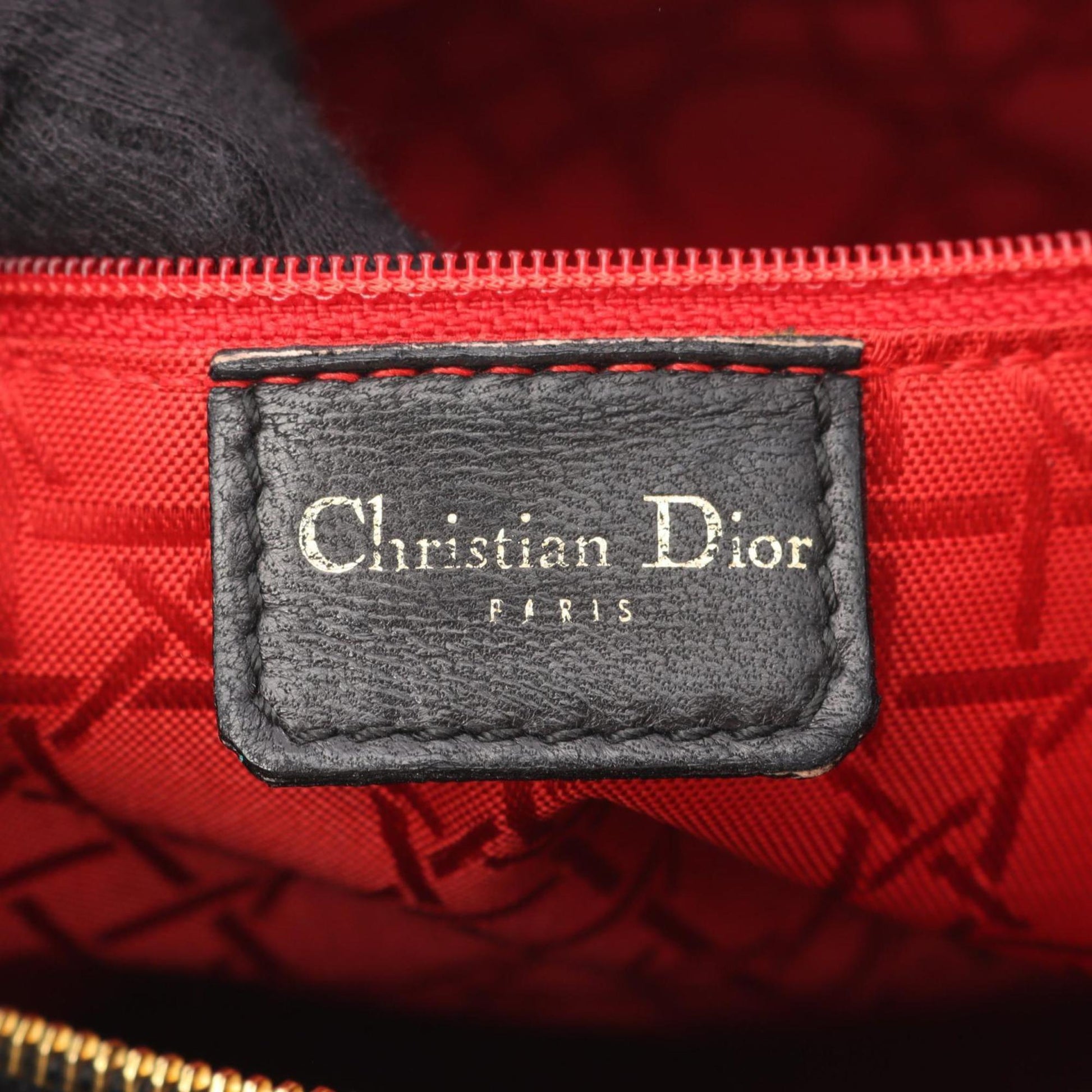 Christian Dior Black Leather Handbag  