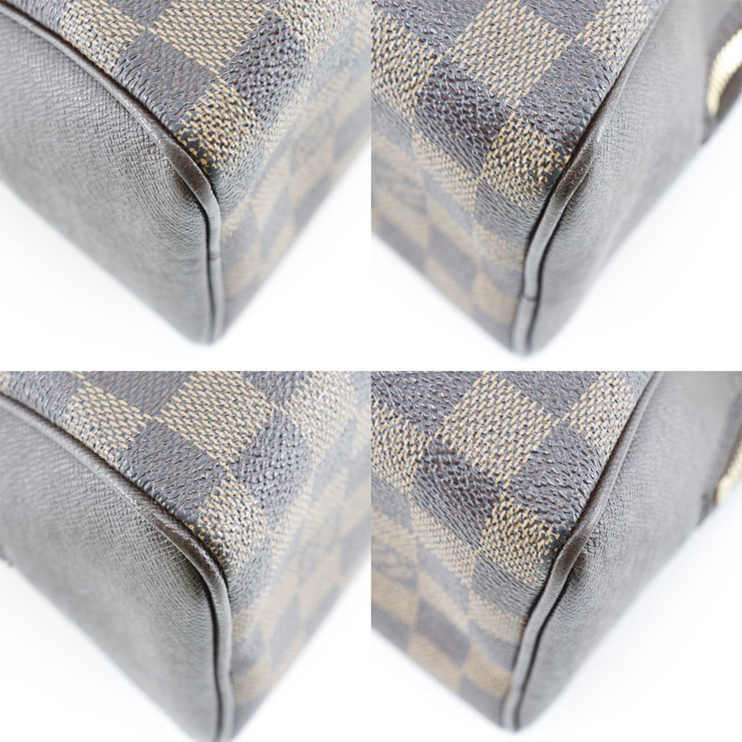 LOUIS VUITTON Brera Handbag Damier Canvas Brown Women's