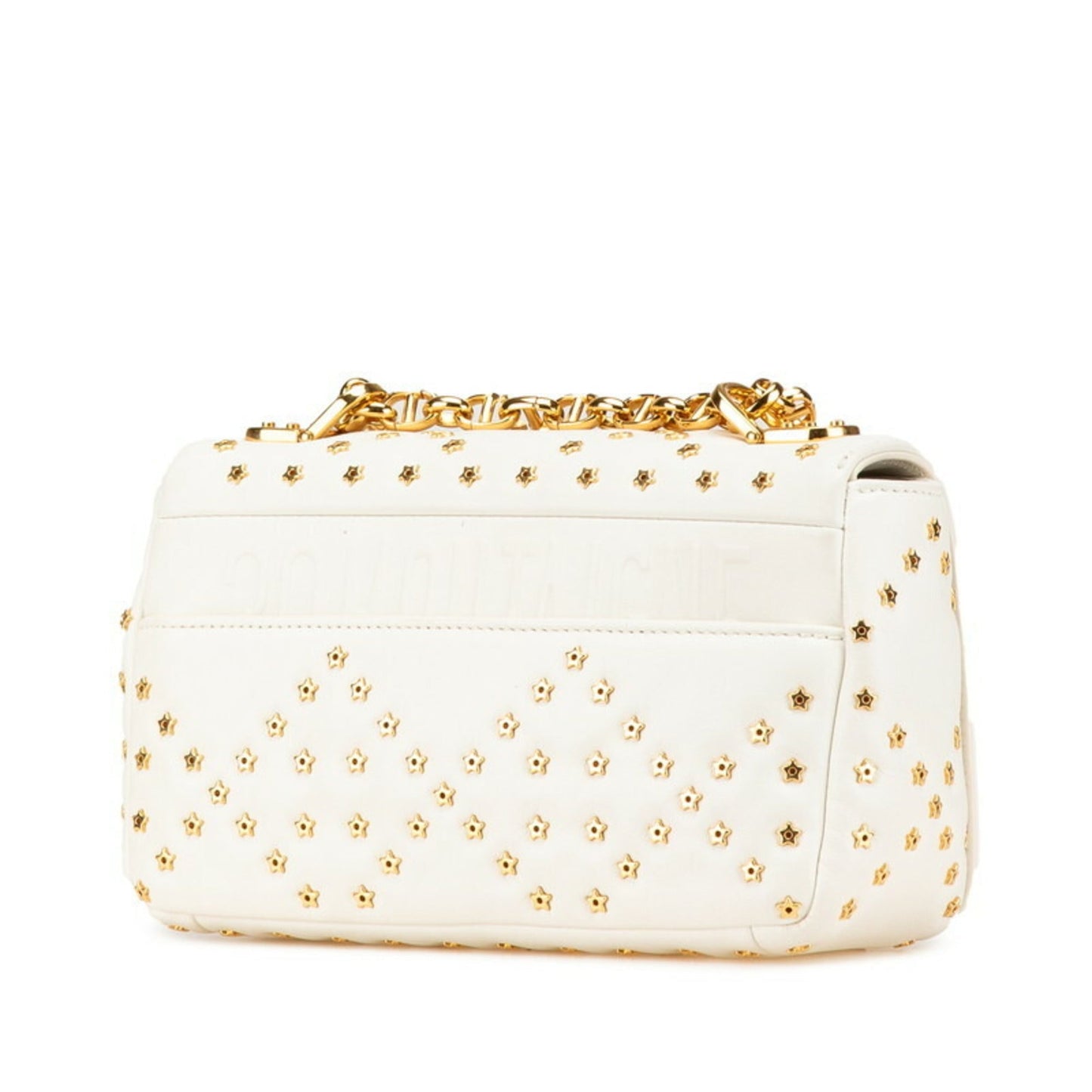 Christian Dior White Leather Shoulder Bag  
