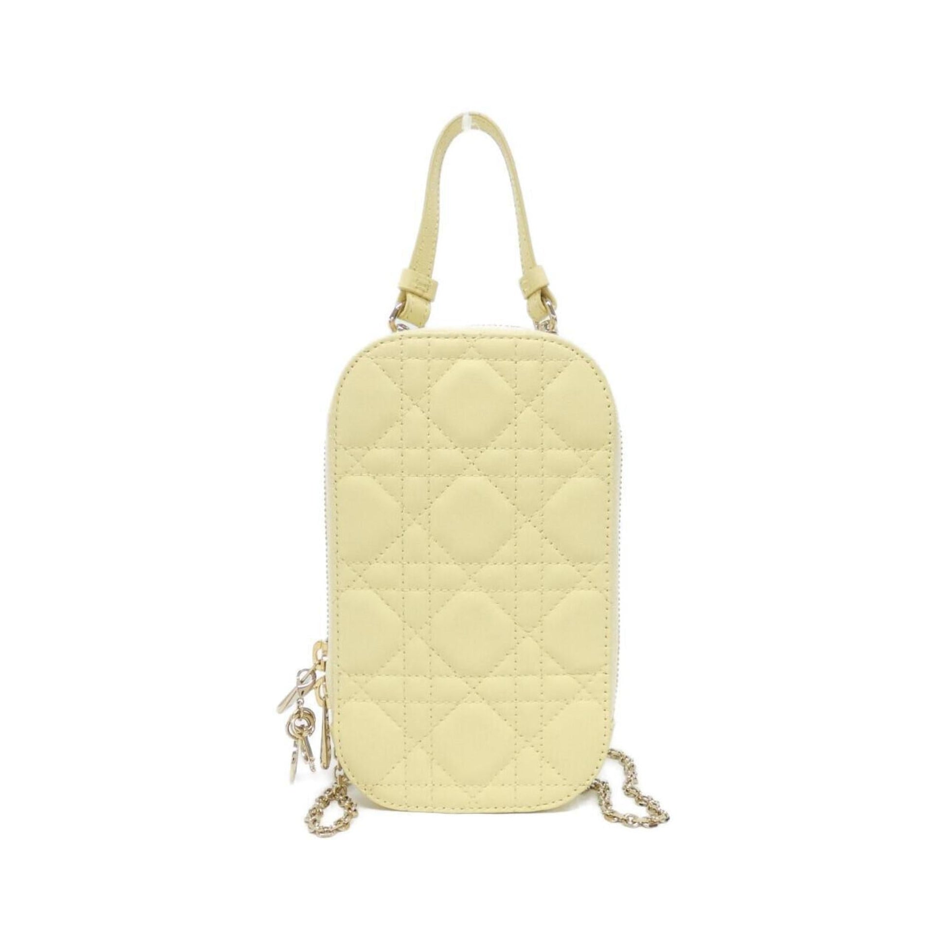 Christian Dior Yellow Leather Handbag  