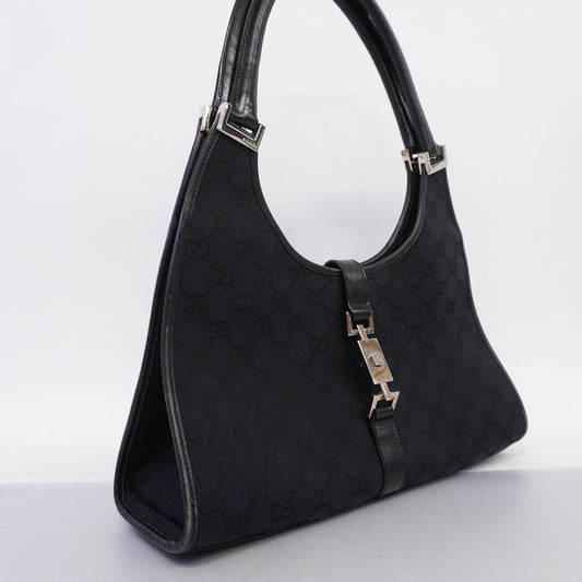 Gucci Leather Canvas Shoulder Bag