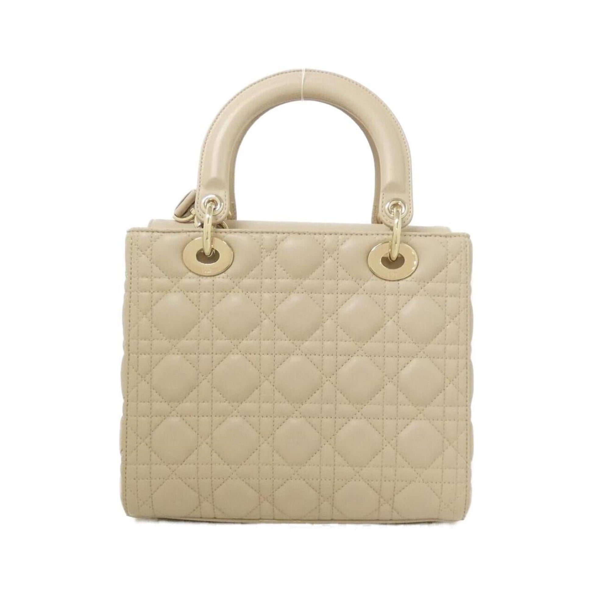 Christian Dior Beige Leather Handbag  