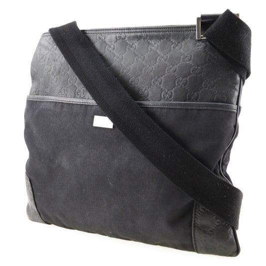 Gucci Leather Canvas Shoulder Bag