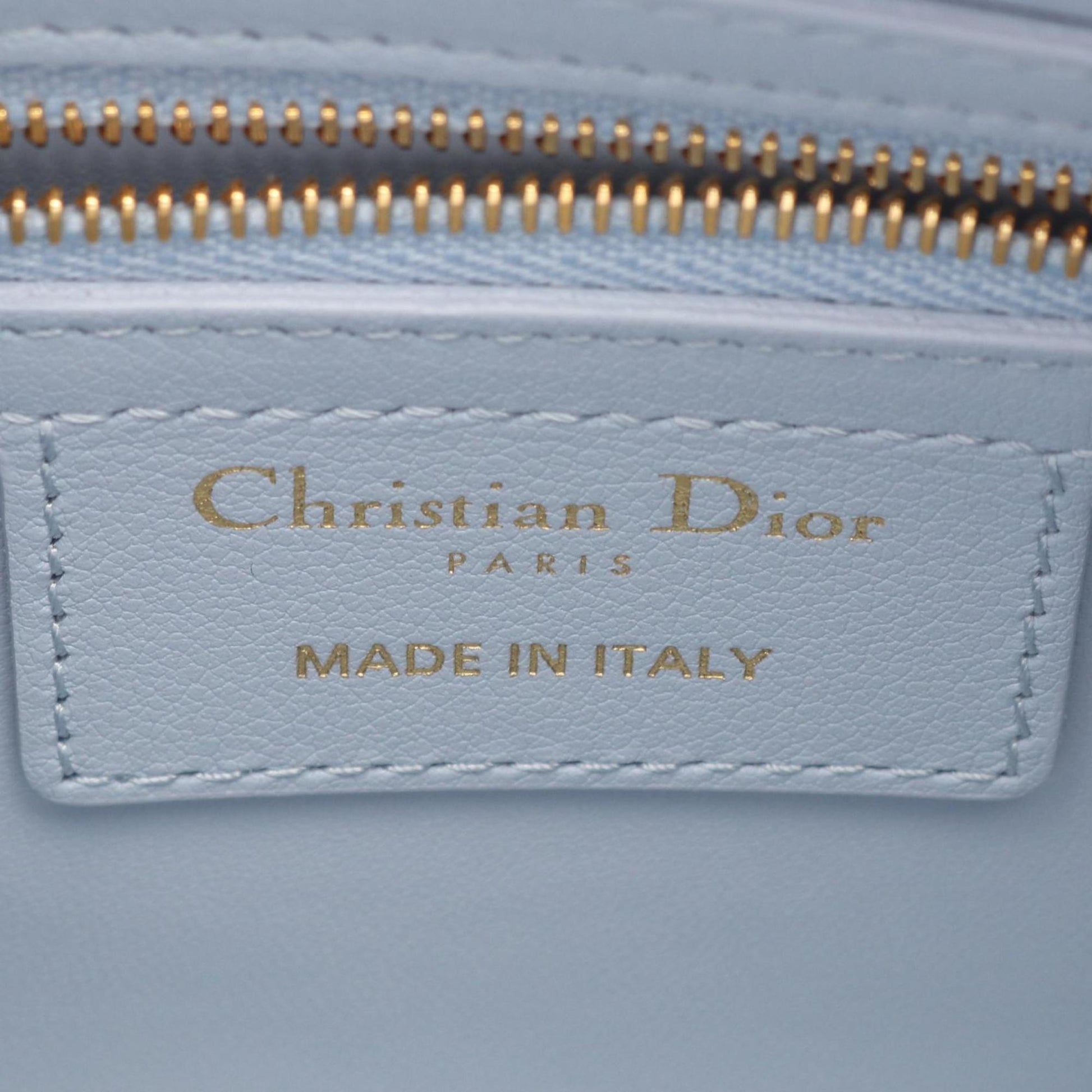 Christian Dior Blue Leather Handbag  