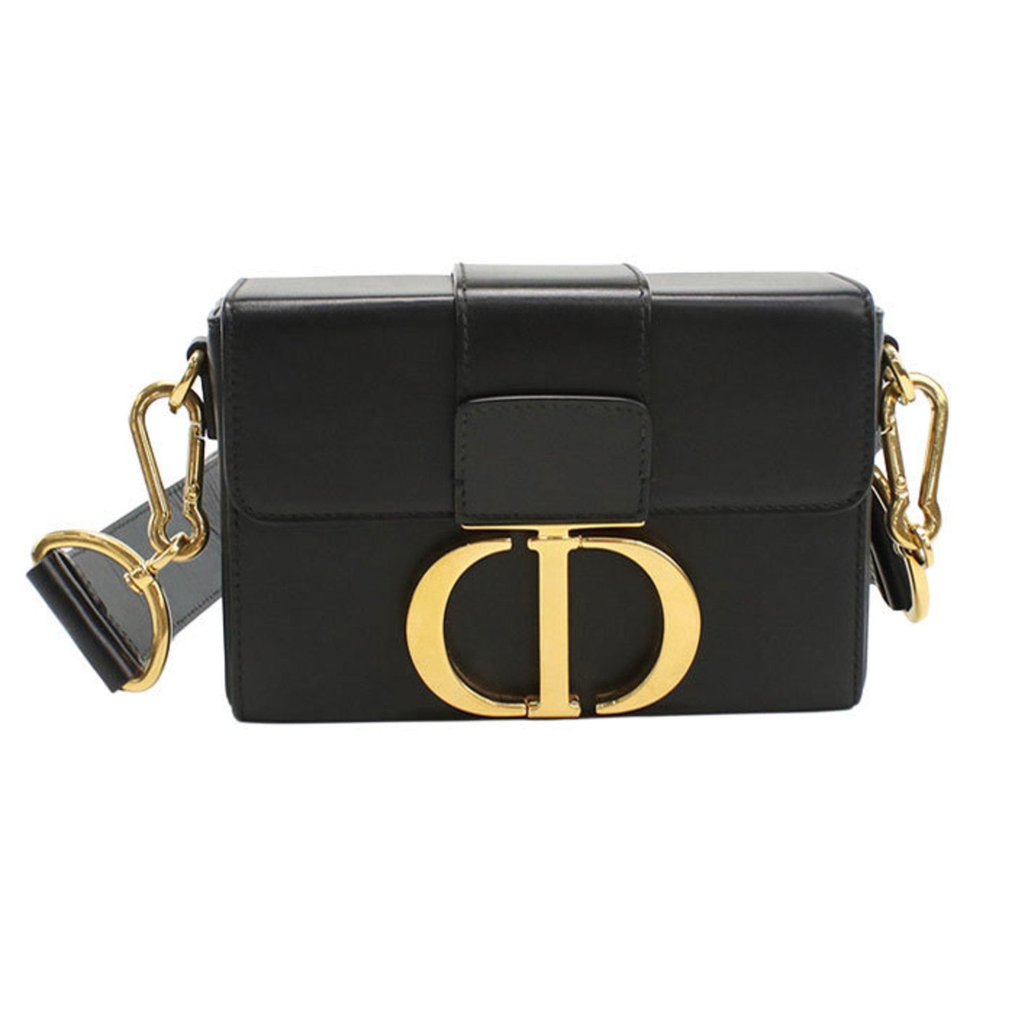 Christian Dior Black Leather Shoulder Bag  