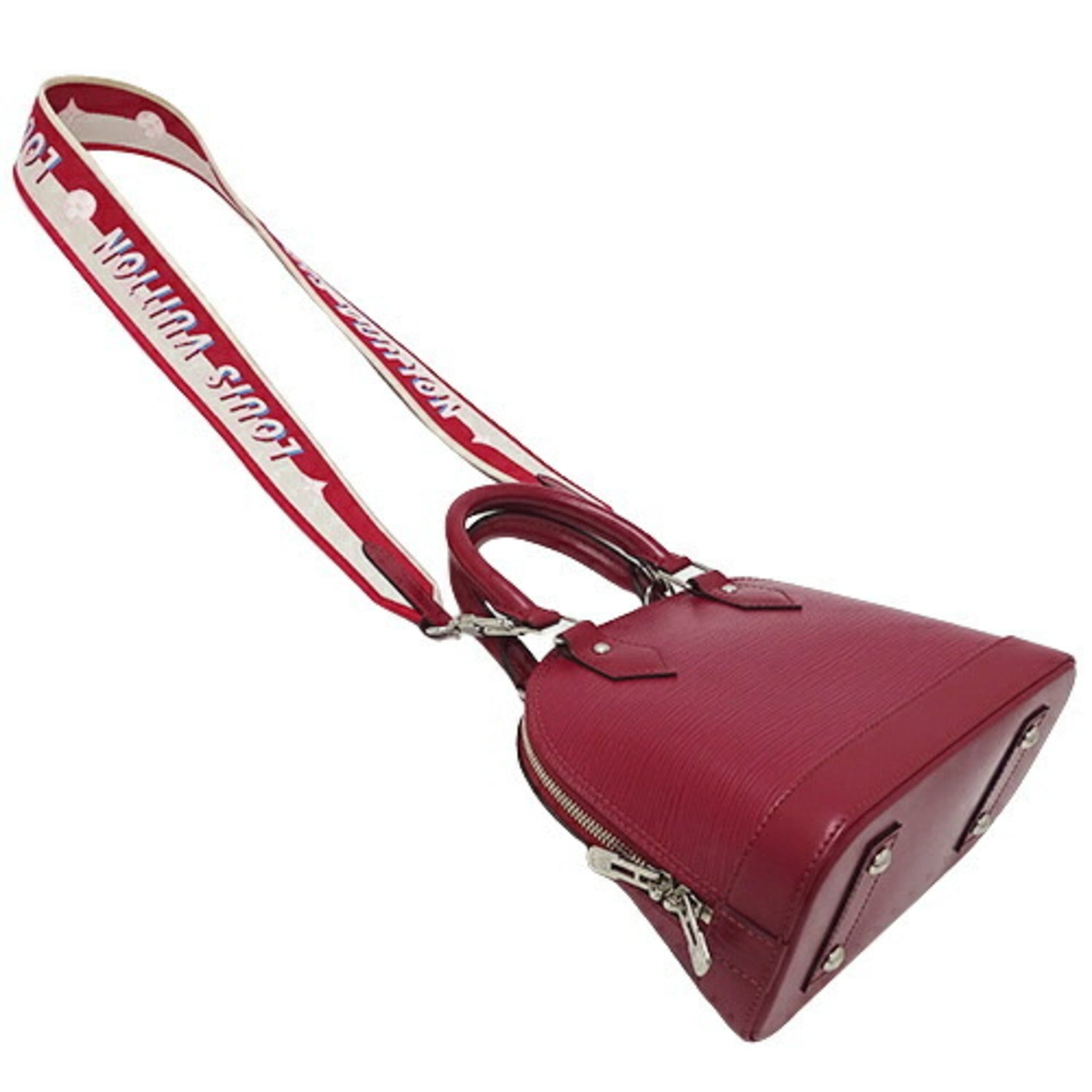 LOUIS VUITTON Bag Epi Ladies Handbag Shoulder 2way Alma BB Framboise Crossbody