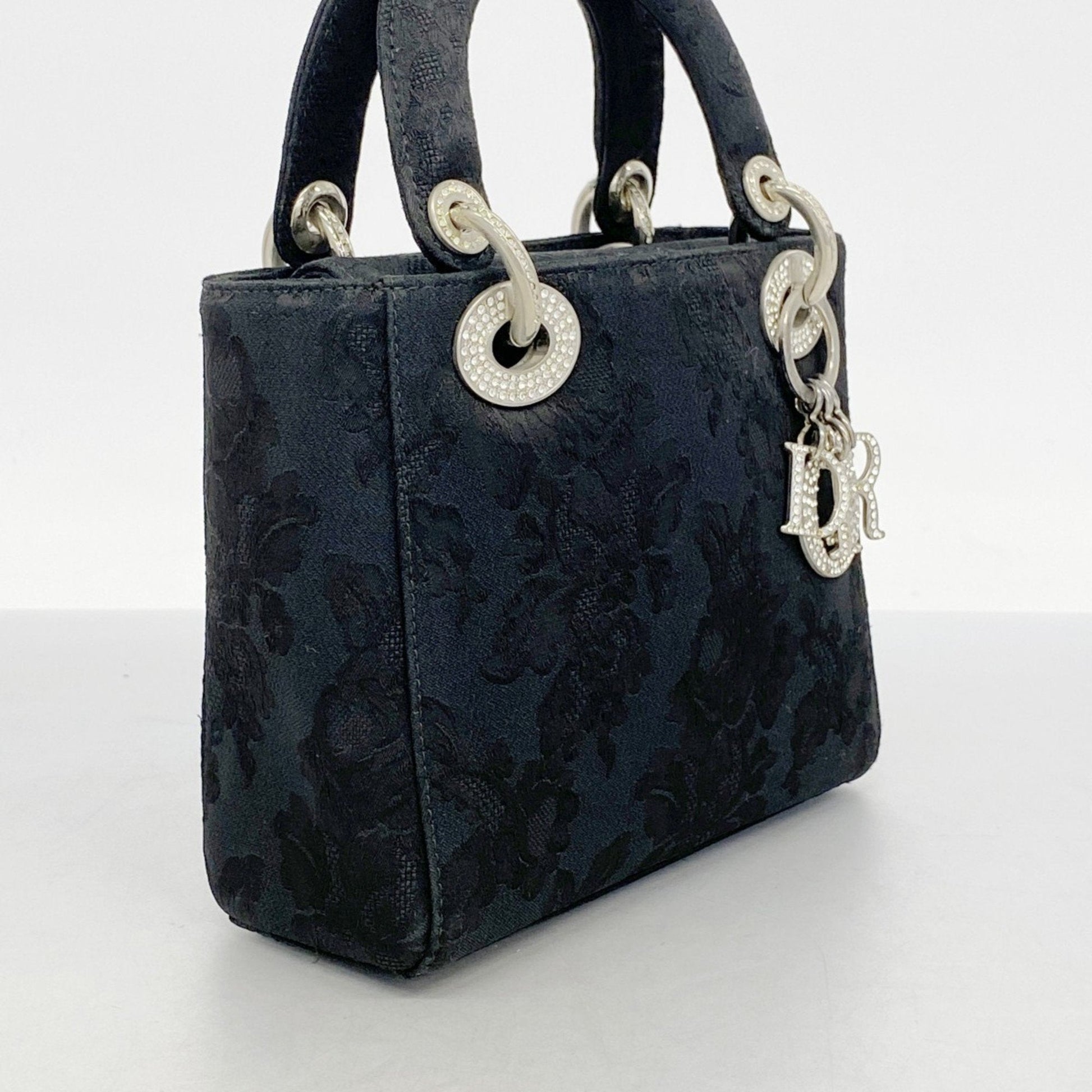 Christian Dior Black Nylon Canvas Handbag  