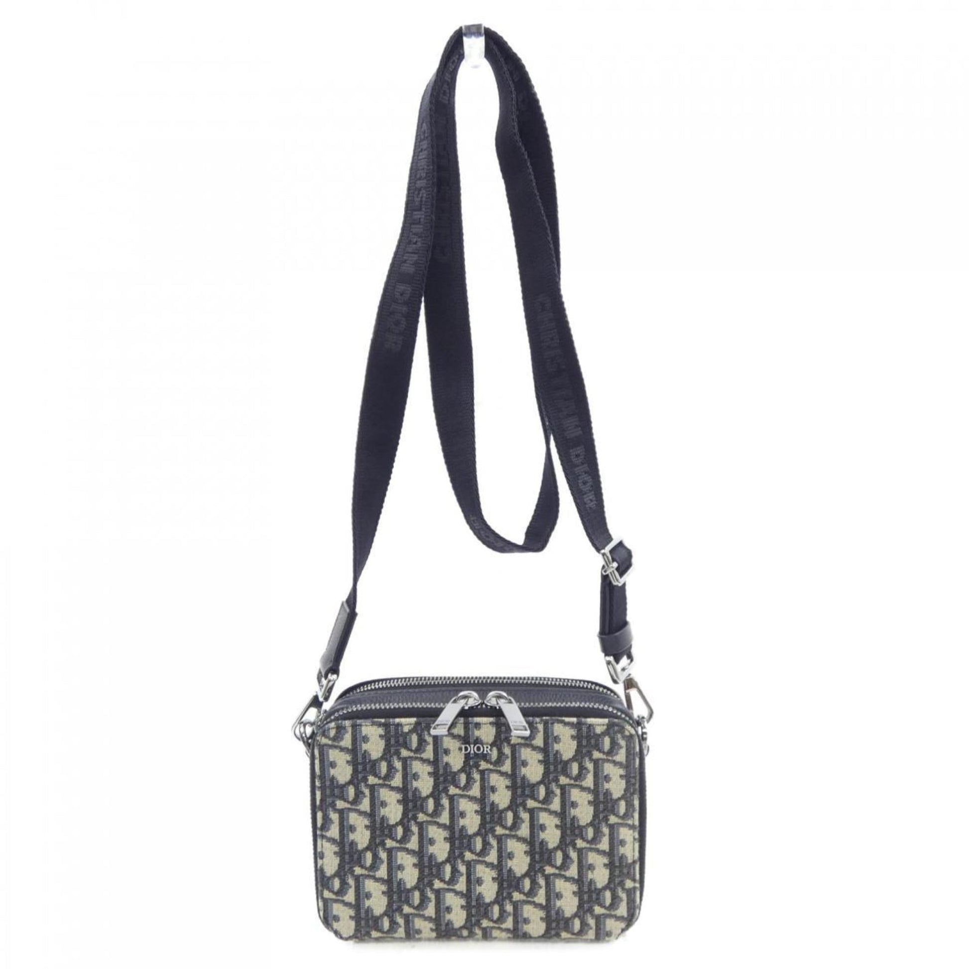 Christian Dior Beige Black Navy Handbag  