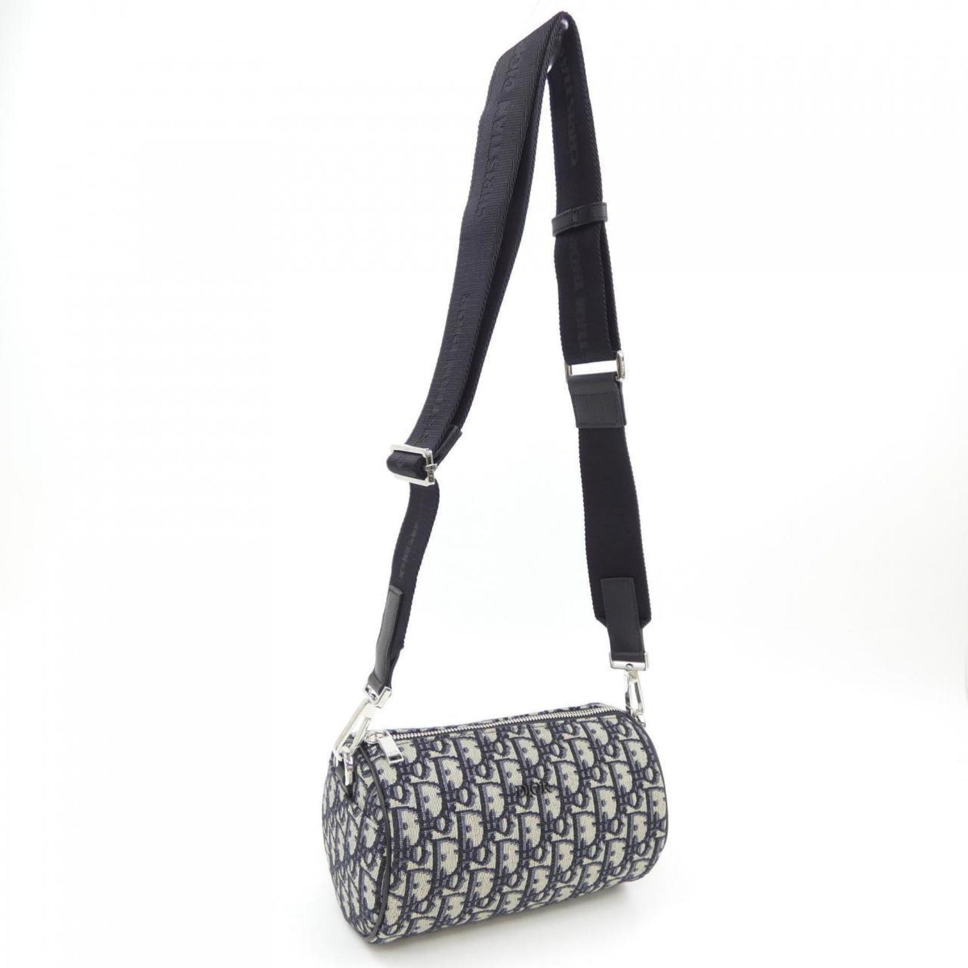 Christian Dior Beige Black Navy Handbag  