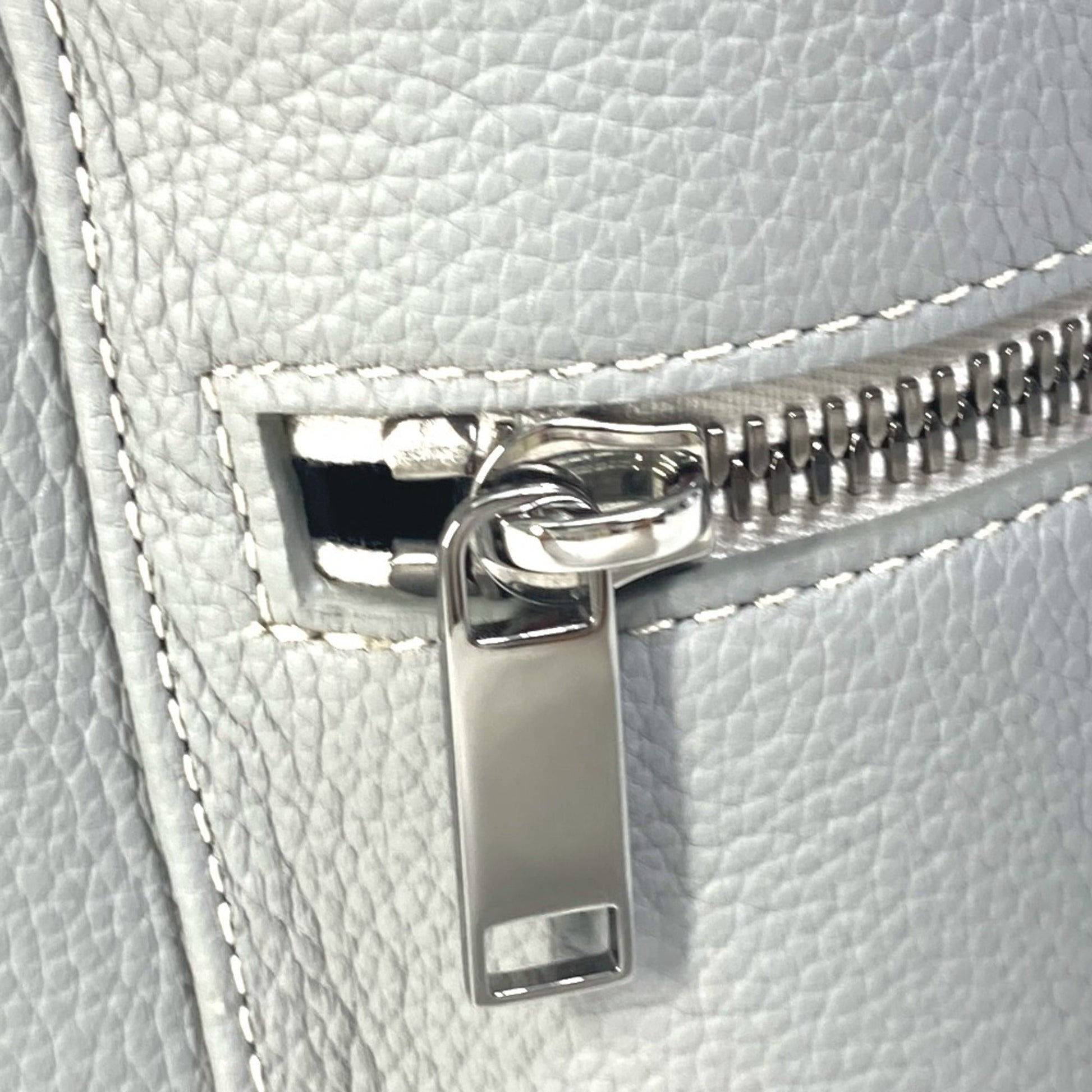 Christian Dior Gray Leather Backpack  