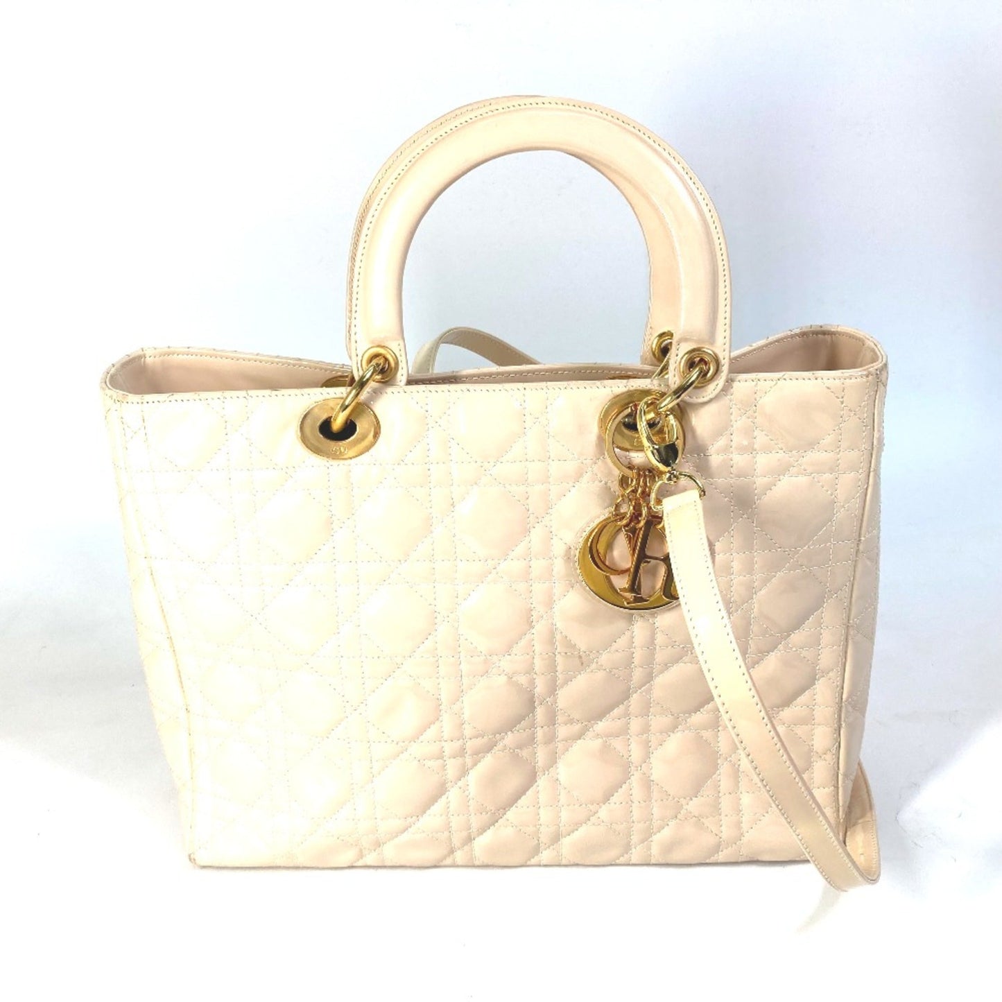Christian Dior Beige Leather Handbag  