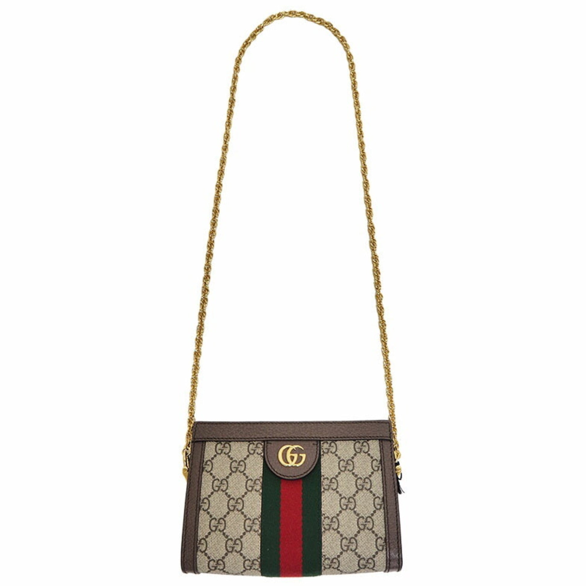 Gucci GG Supreme Beige Canvas Shoulder Bag