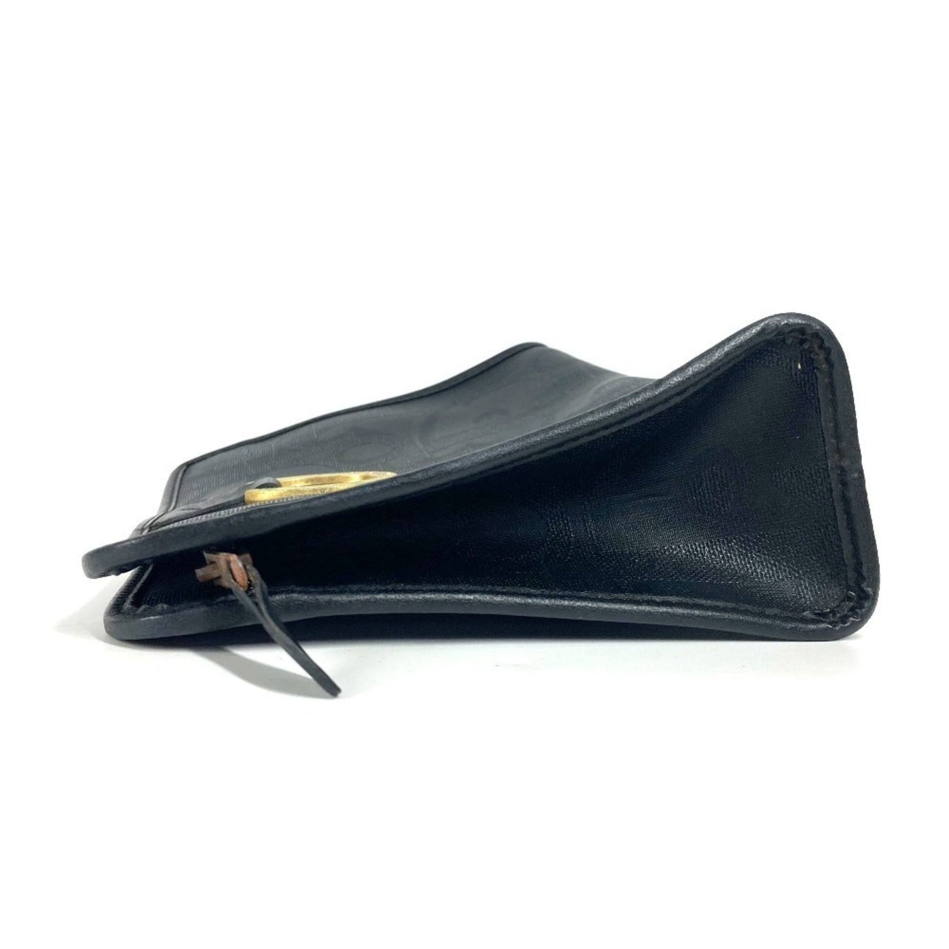 Christian Dior Navy Pvc Leather Clutch Bag Pouch  
