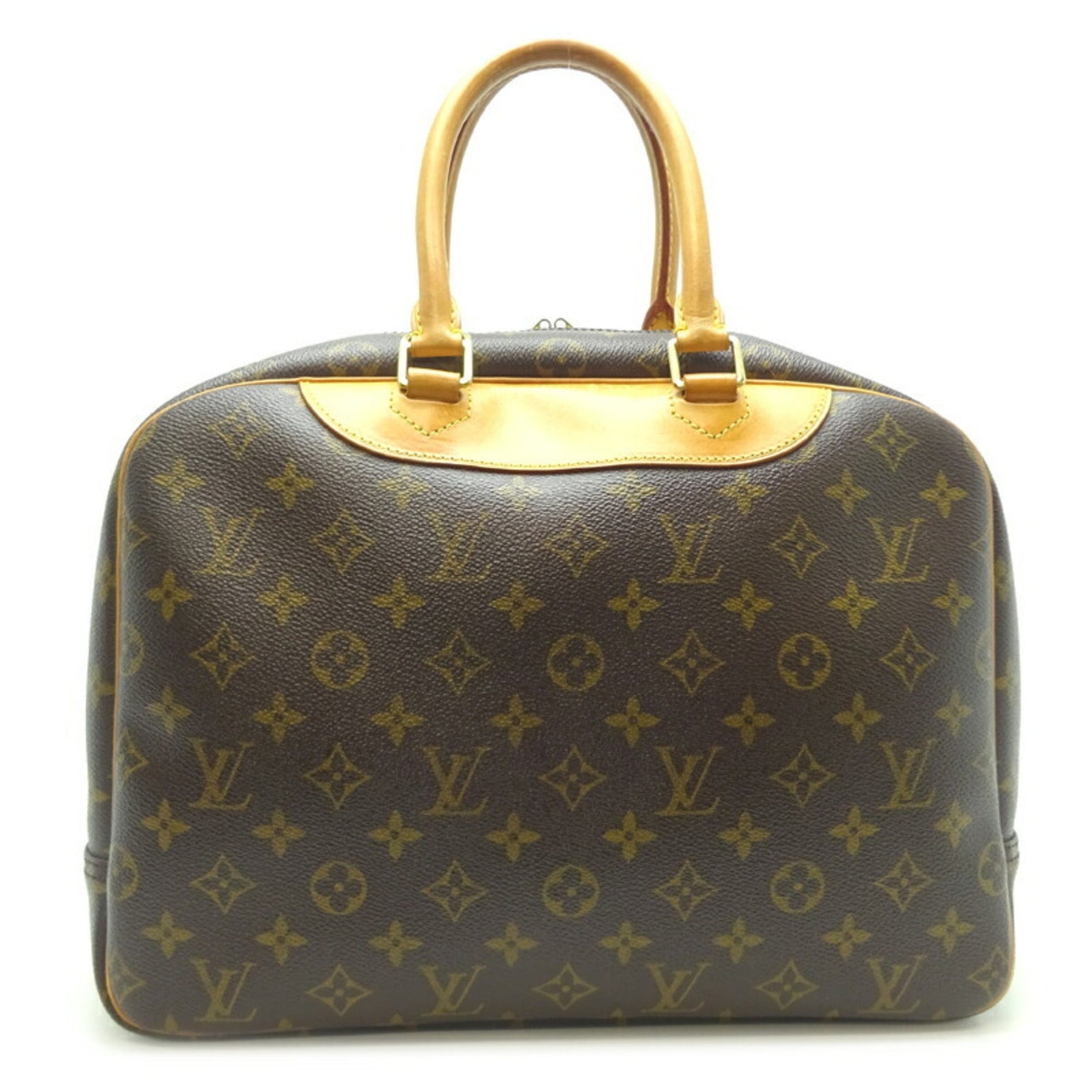 LOUIS VUITTON Deauville [Bowling Vanity] Women's Handbag [] Monogram Ebene [Brown]