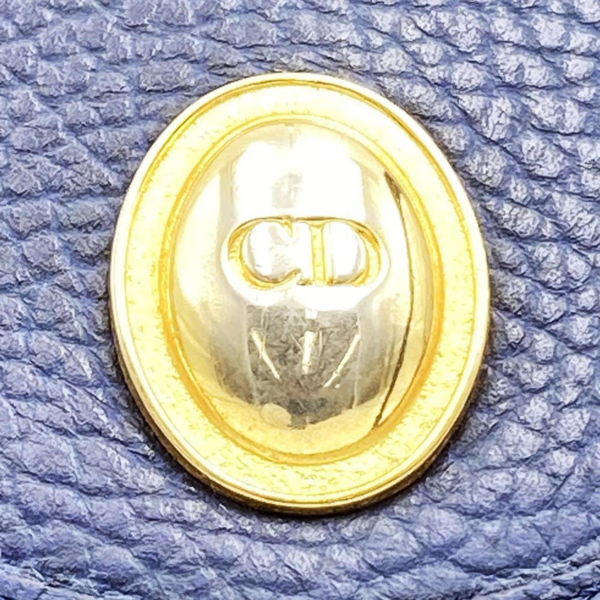 Christian Dior Navy Leather Shoulder Bag  
