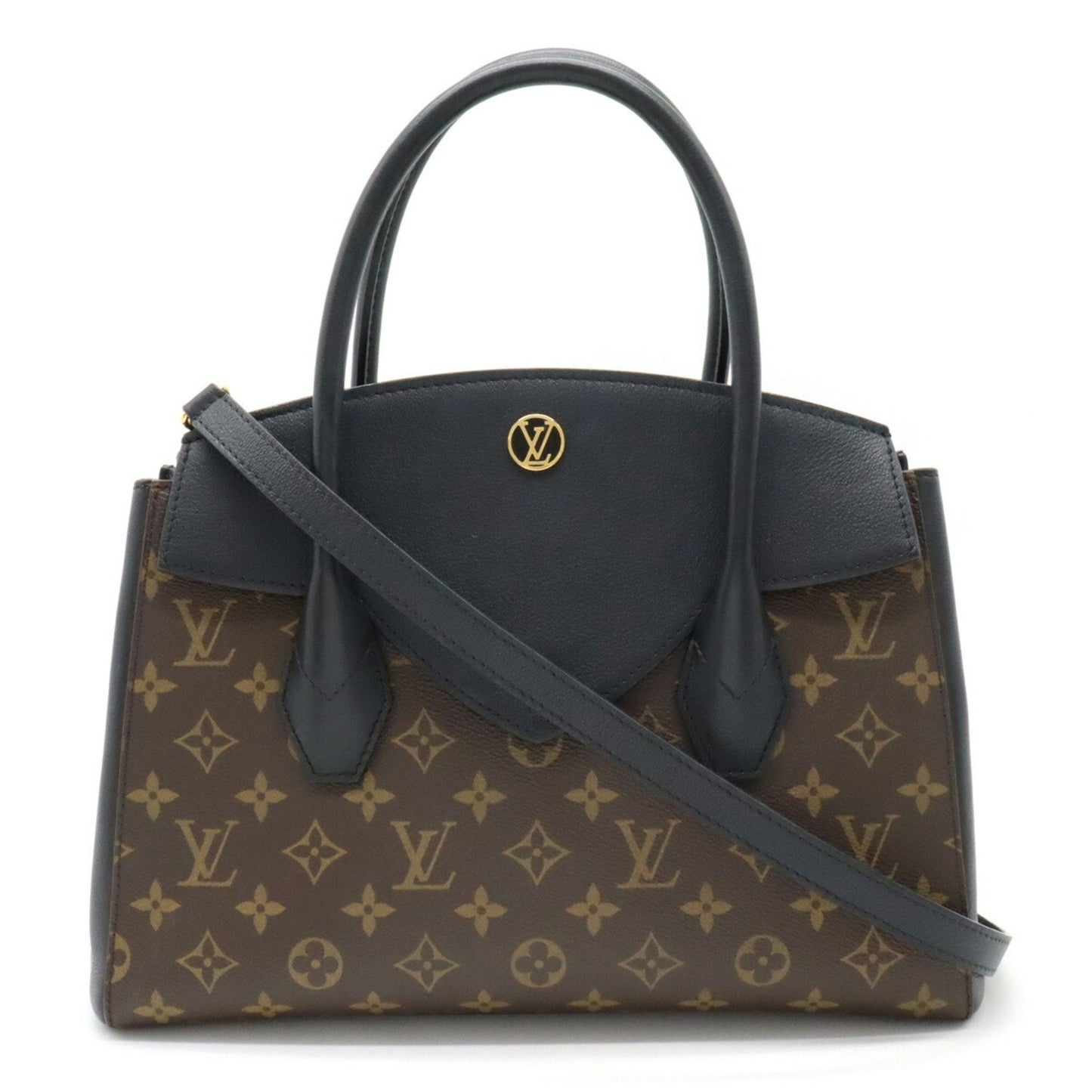 LOUIS VUITTON Monogram Florine Handbag Shoulder Bag Noir Black