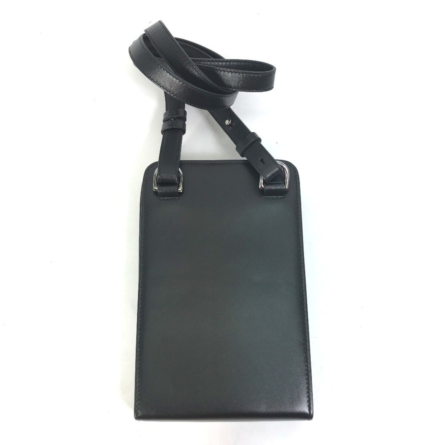 Christian Dior Black Leather Pochette Shoulder Bag  