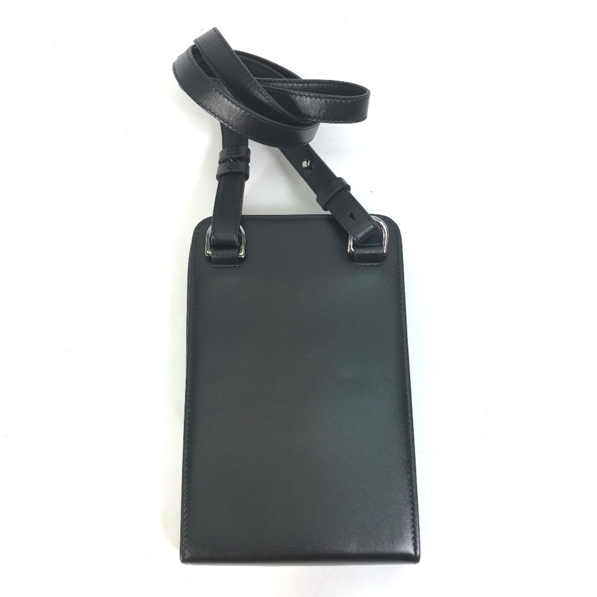 Christian Dior Black Leather Pochette Shoulder Bag  