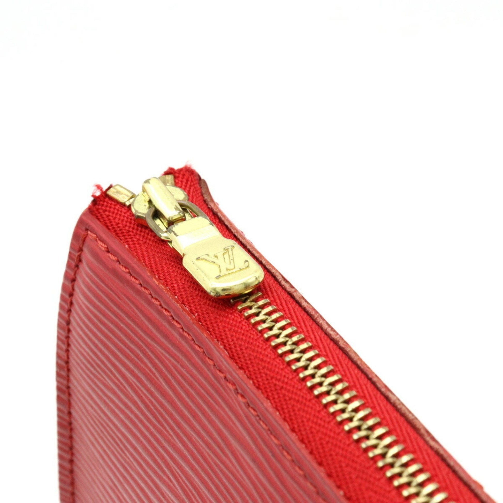 LOUIS VUITTON Epi Pochette Accessoire Handbag Leather Red Castilian