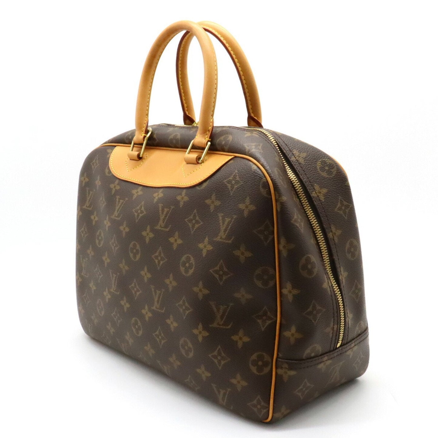 LOUIS VUITTON Monogram Bowling Vanity Deauville Handbag Boston Bag M47270