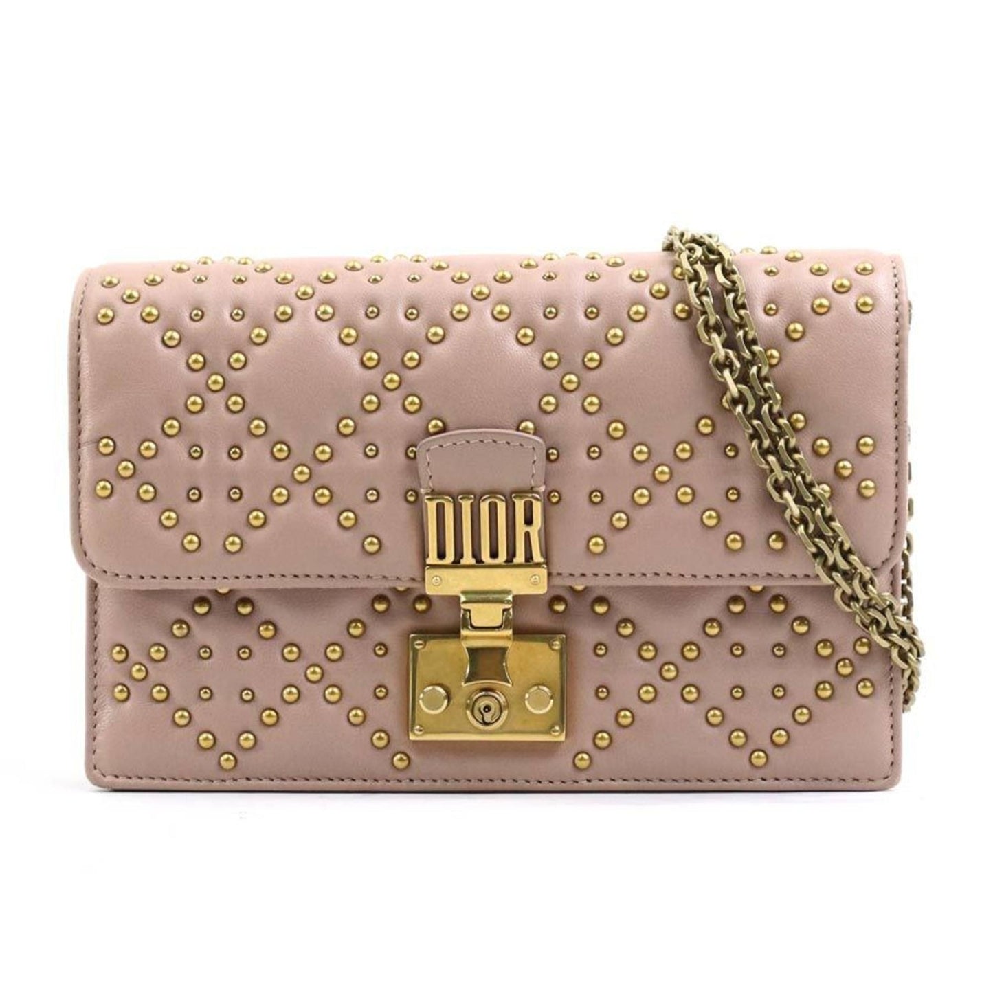 Christian Dior Pink Leather Handbag Shoulder Bag  