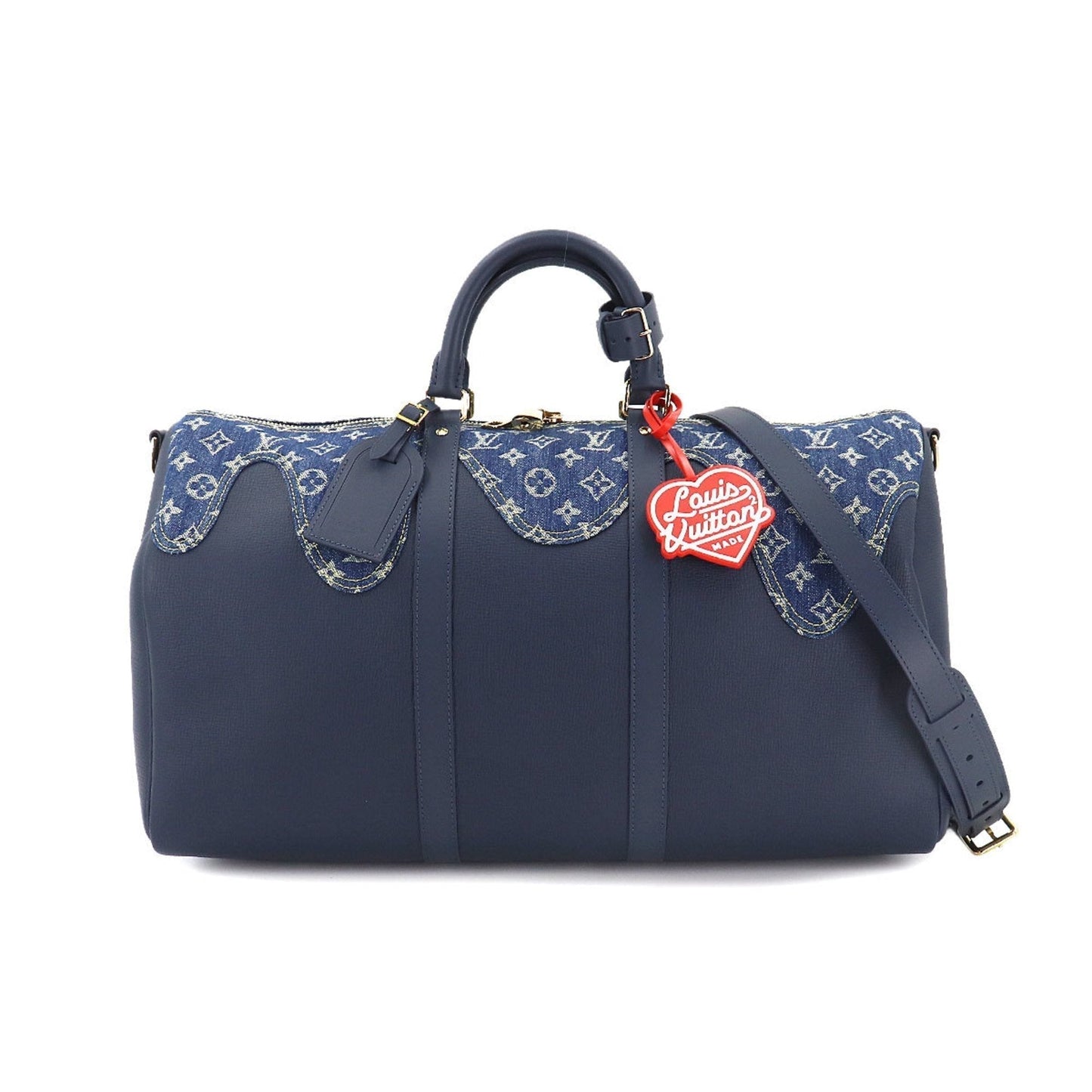 Louis Vuitton Monogram Denim Keepall Bandouliere 50 2way Boston Shoulder Bag NIGO M45975 RFID