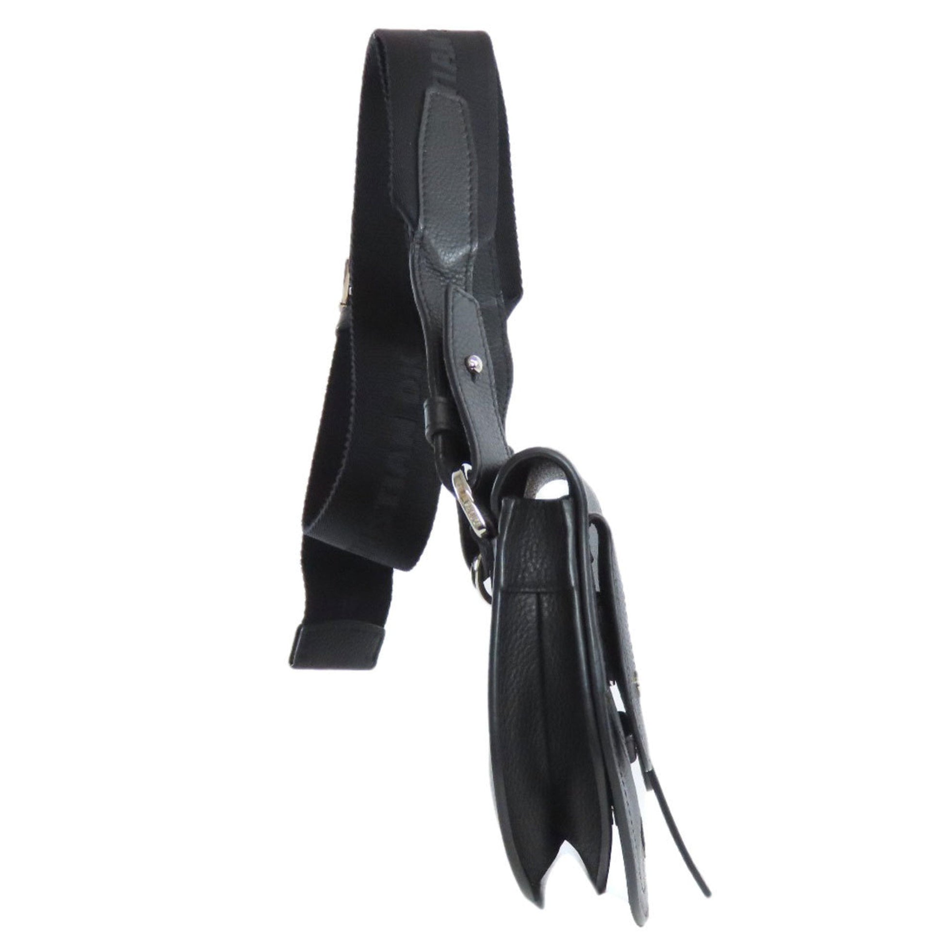 Christian Dior Black Leather Shoulder Bag  