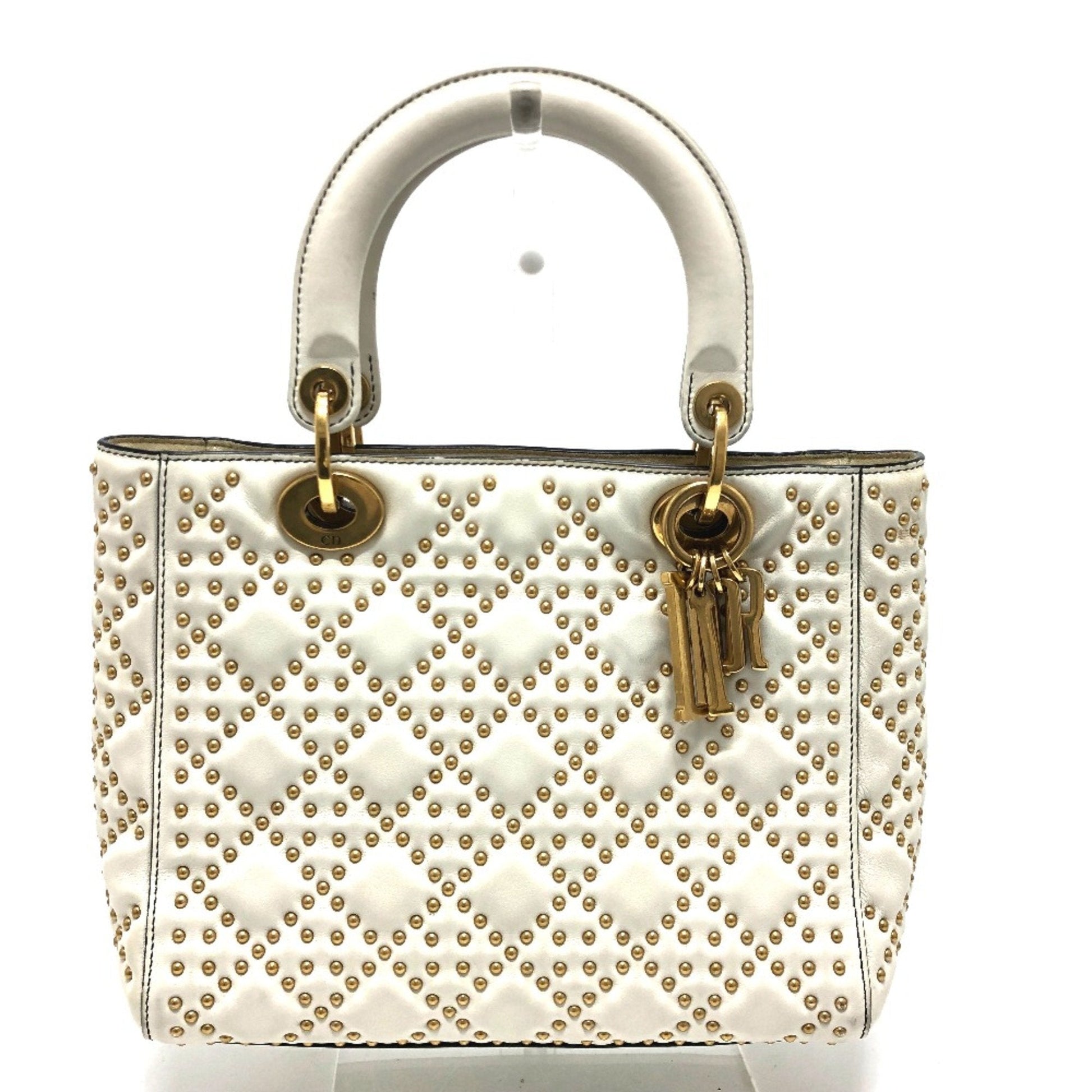 Christian Dior White Leather Handbag  