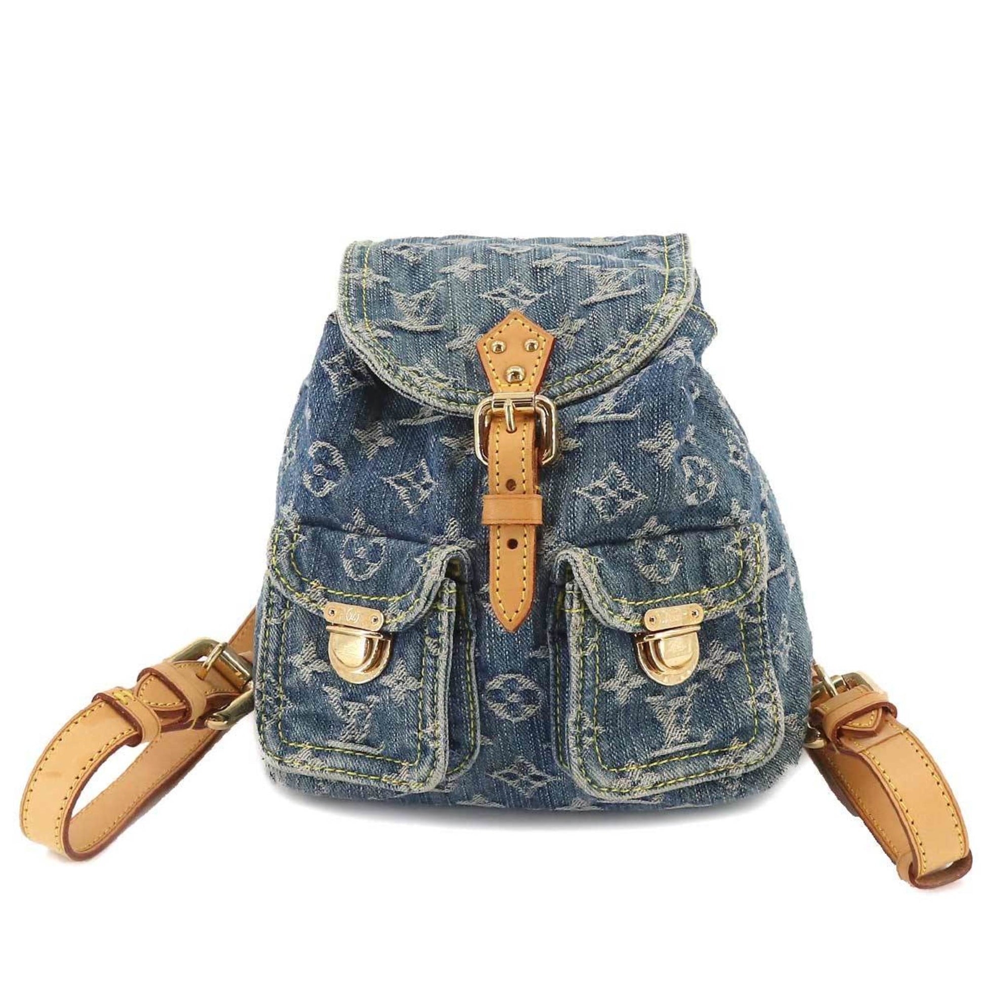 LOUIS VUITTON Monogram Sac A Dos PM Backpack Rucksack Blue
