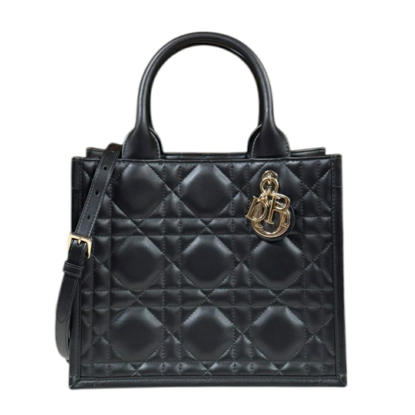 Christian Dior Black Leather Shoulder Bag  