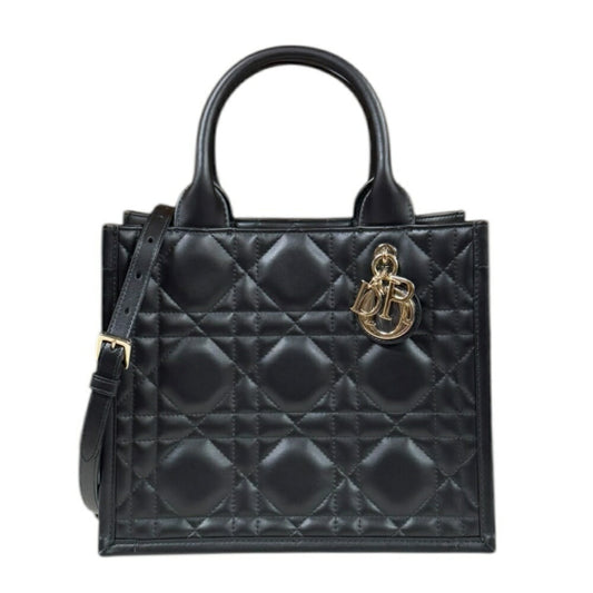 Christian Dior Black Leather Shoulder Bag  