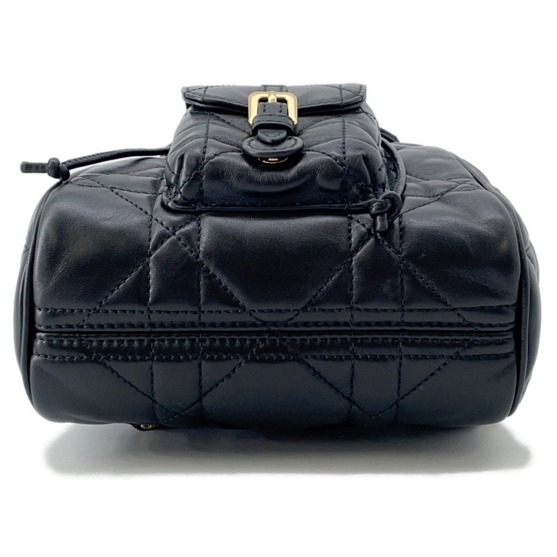 Christian Dior Black Leather Backpack  