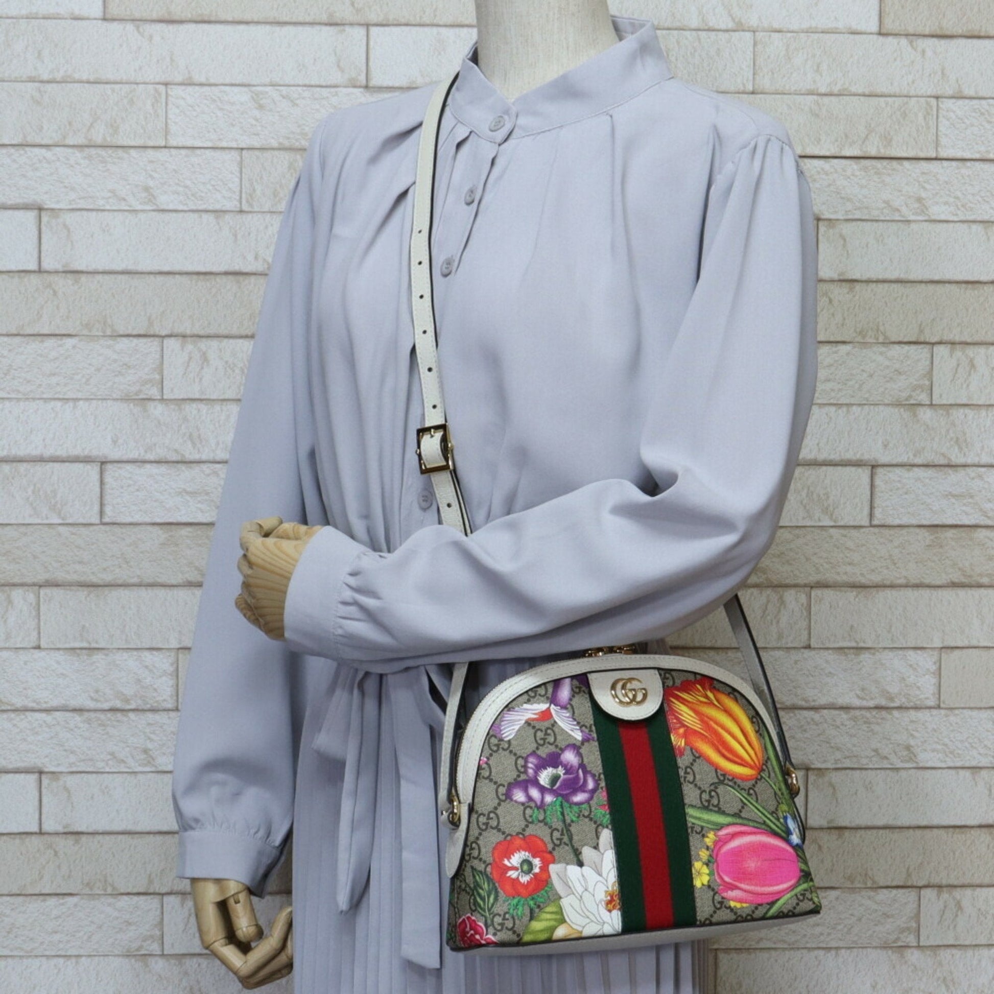 Gucci Lou Canvas Shoulder Bag