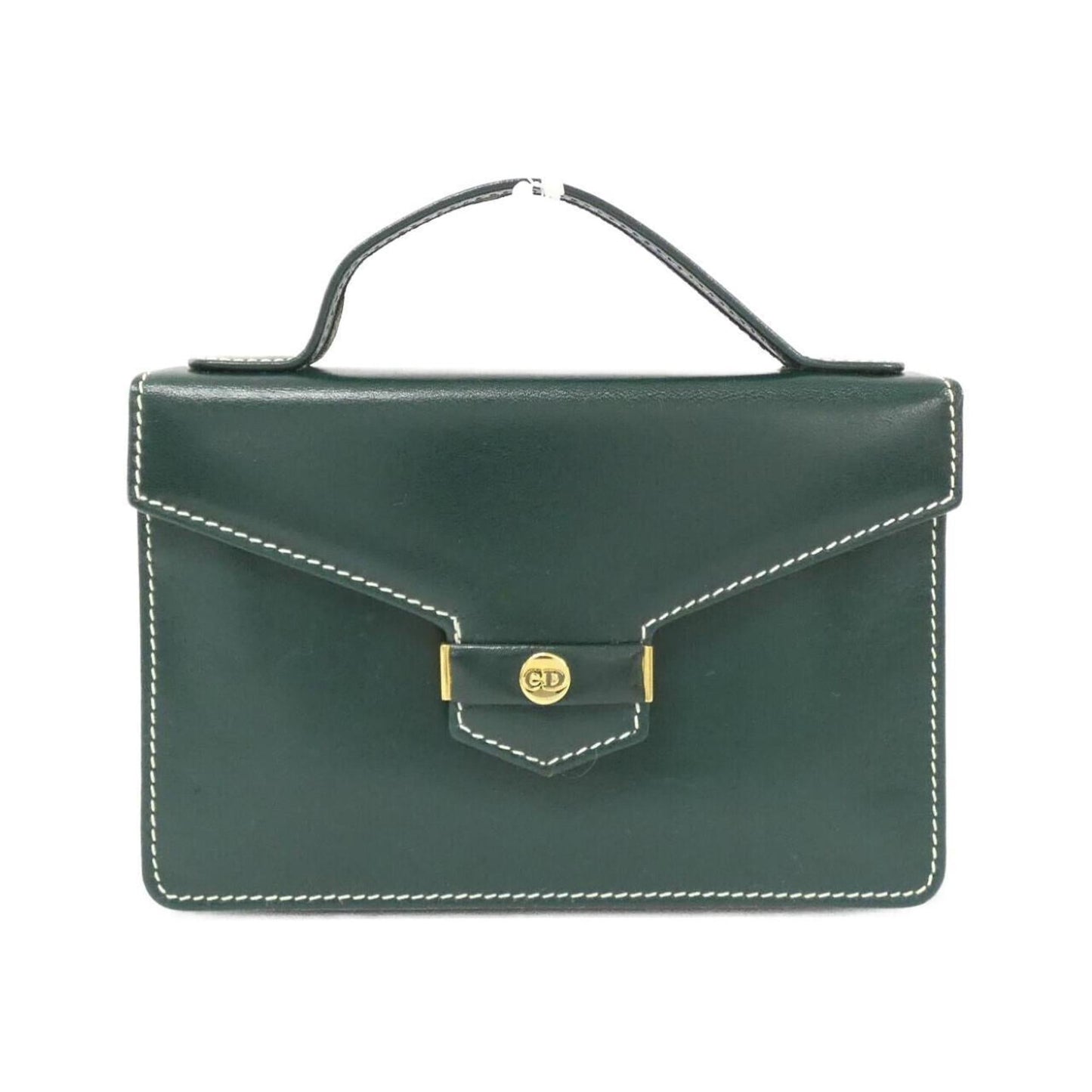 Christian Dior Green Leather Handbag  