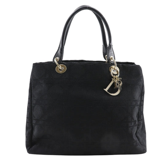 Christian Dior Black Nylon Canvas Tote Bag  