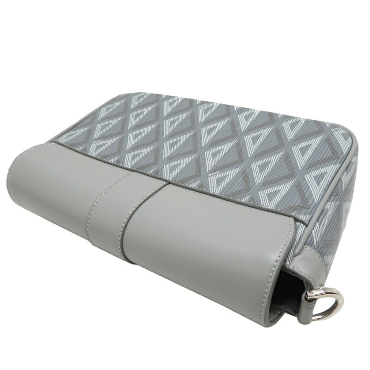 Christian Dior Gray Leather Shoulder Bag  