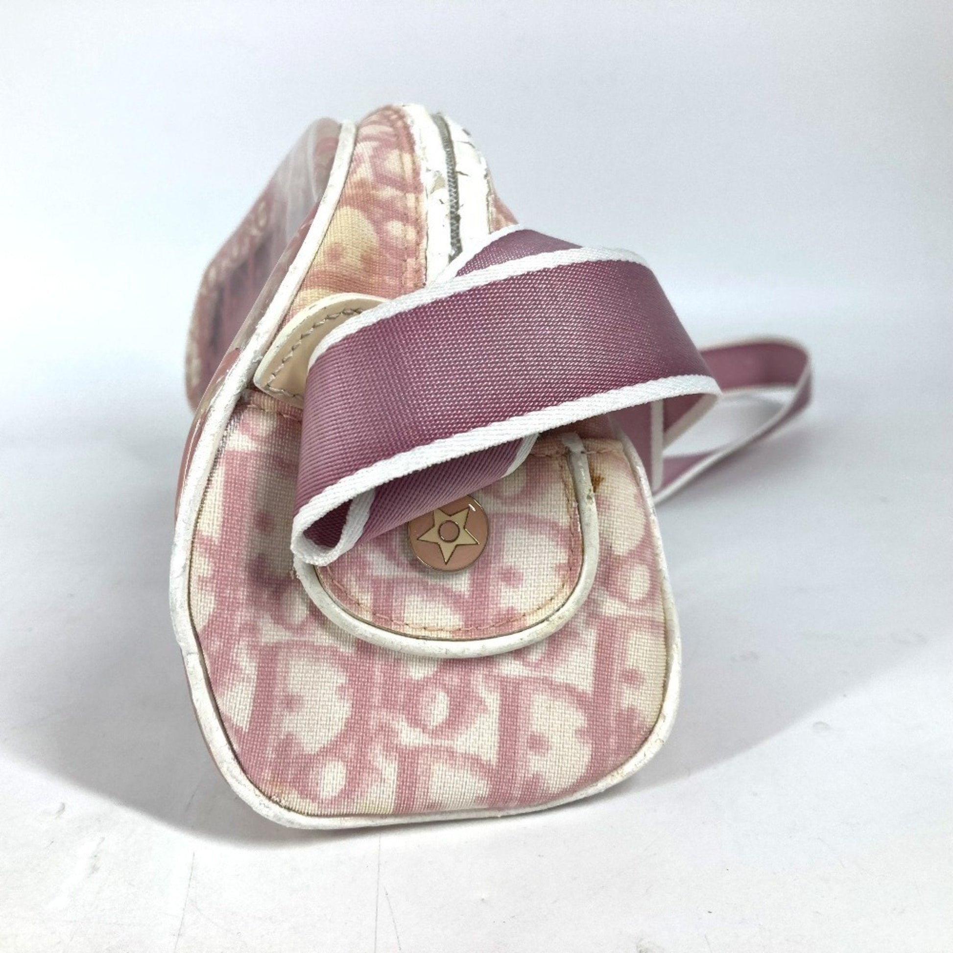 Christian Dior Pink Pvc Leather Pouch Shoulder Bag  