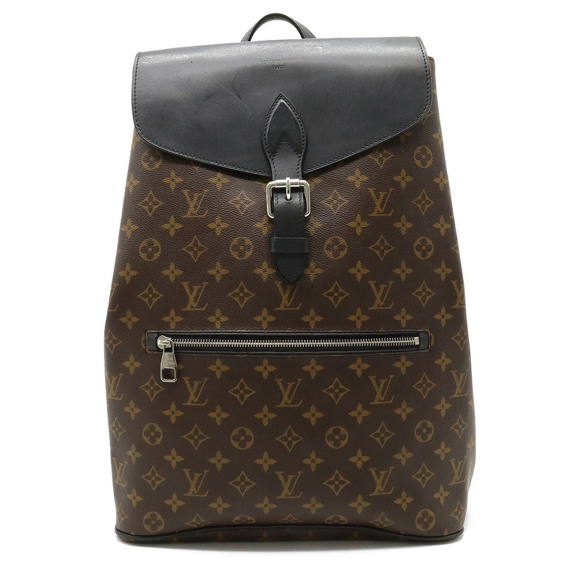 LOUIS VUITTON Monogram Macassar Parc Rucksack Backpack Shoulder Bag