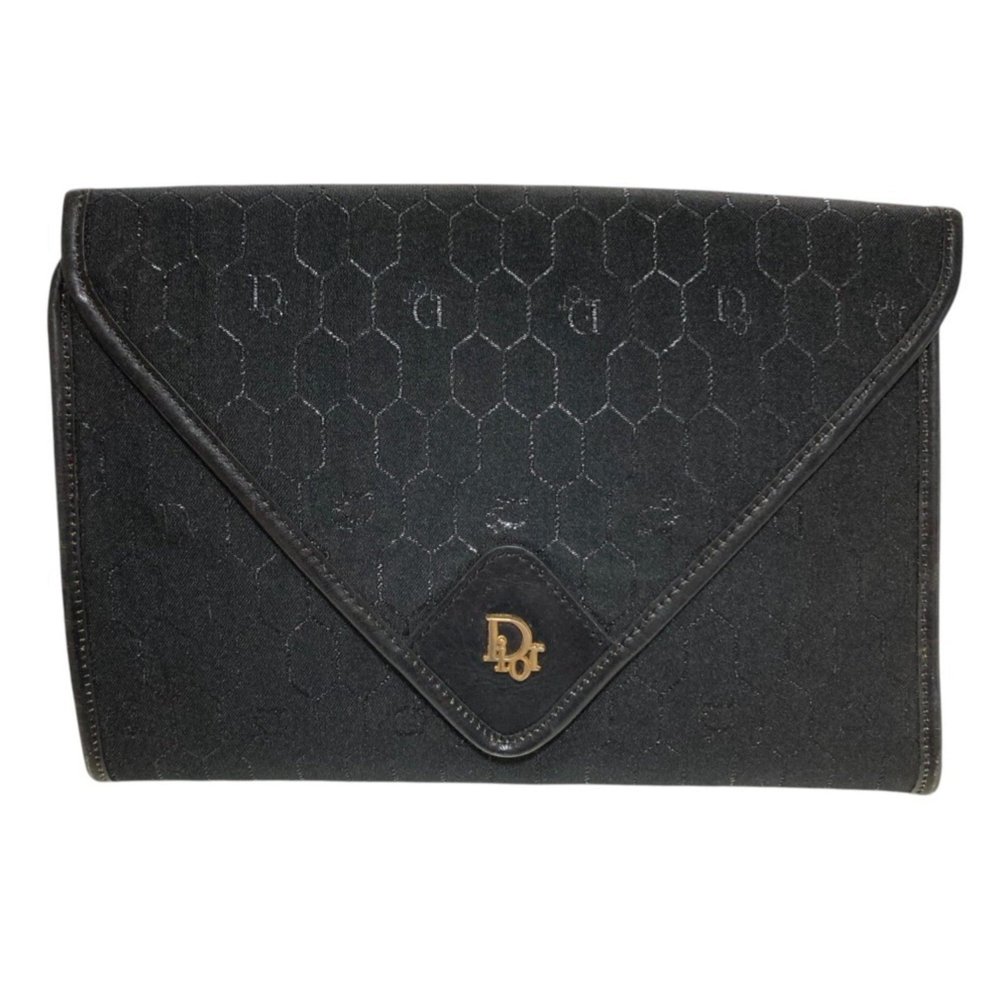 Christian Dior Black Canvas Shoulder Bag  