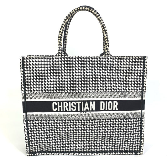 Christian Dior White Cloth Tote Bag  