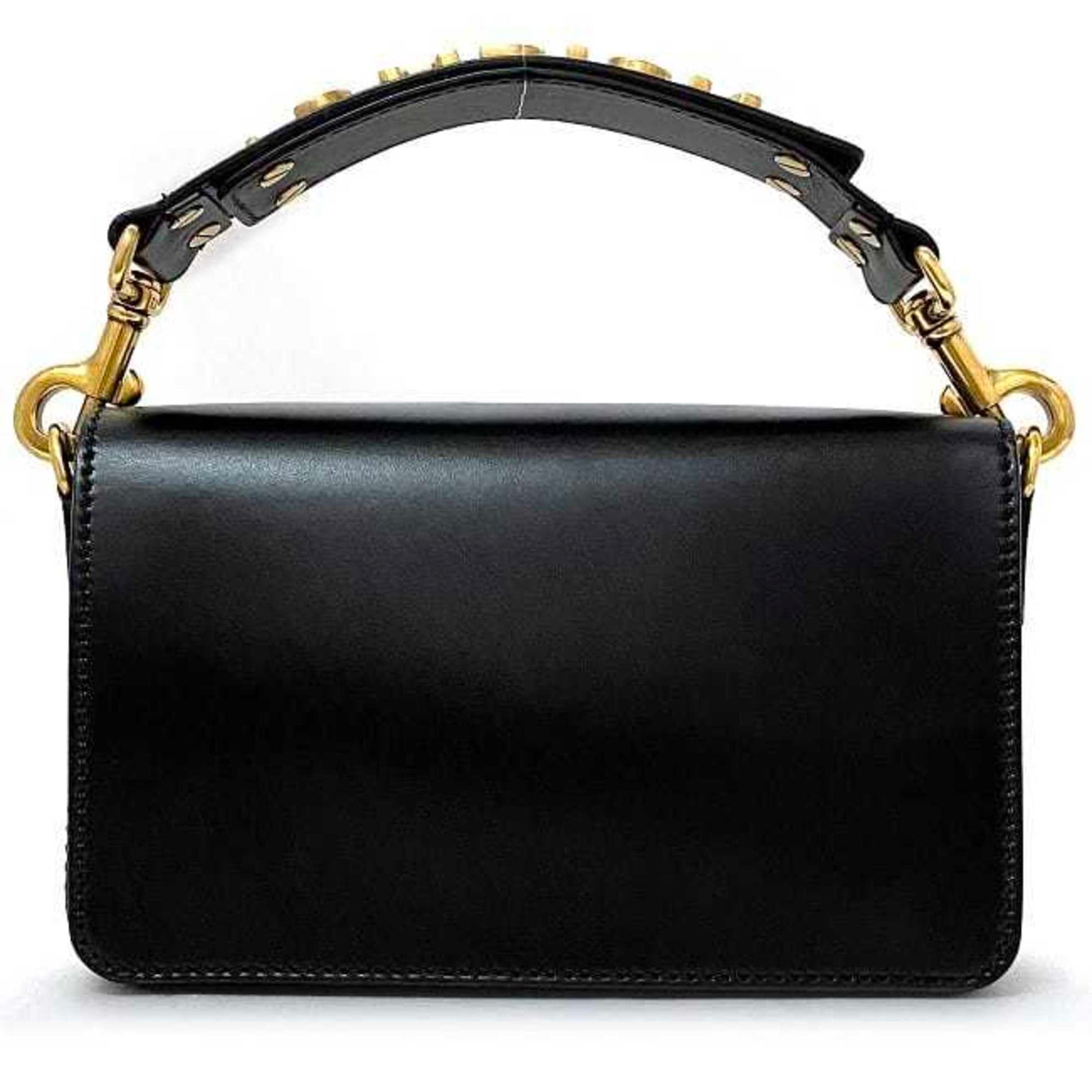 Christian Dior Black Leather Clutch Bag Handbag  