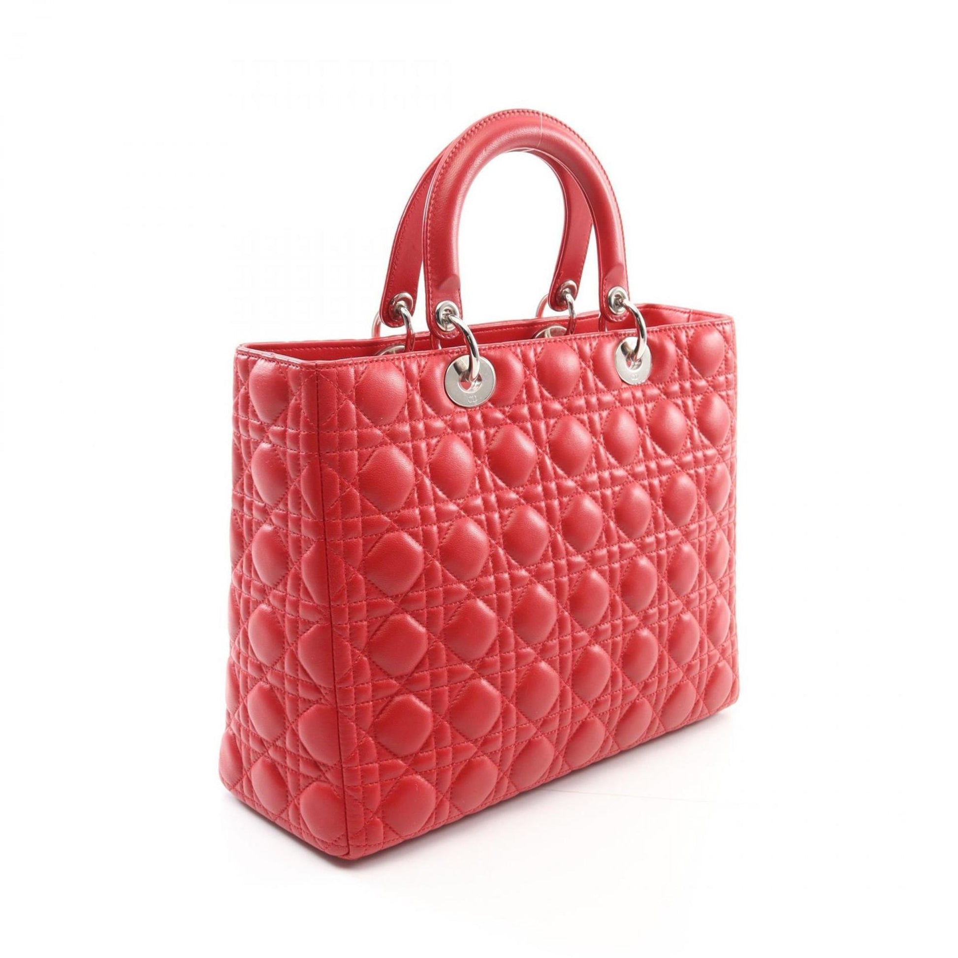 Christian Dior Red Color Leather Handbag  