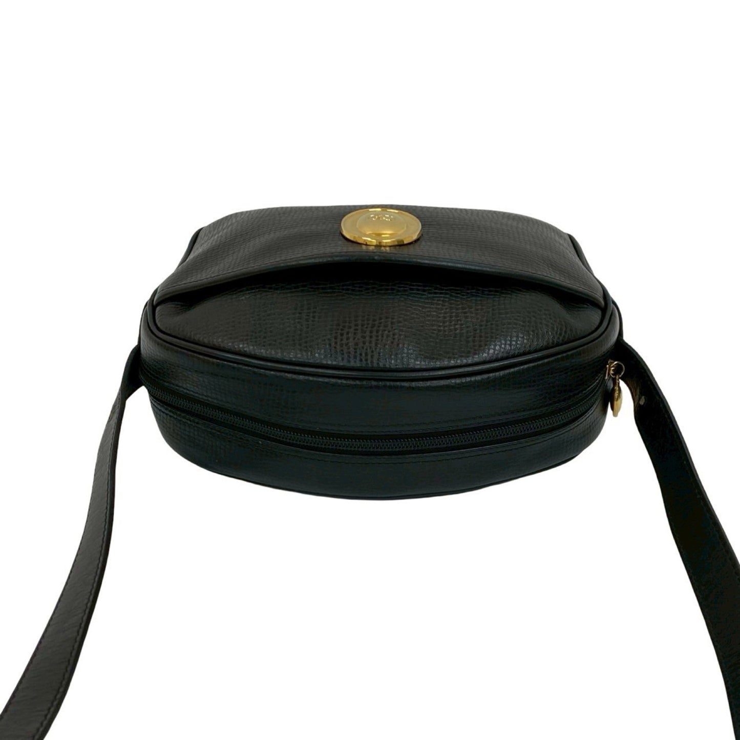 Christian Dior Black Leather Pochette Shoulder Bag  