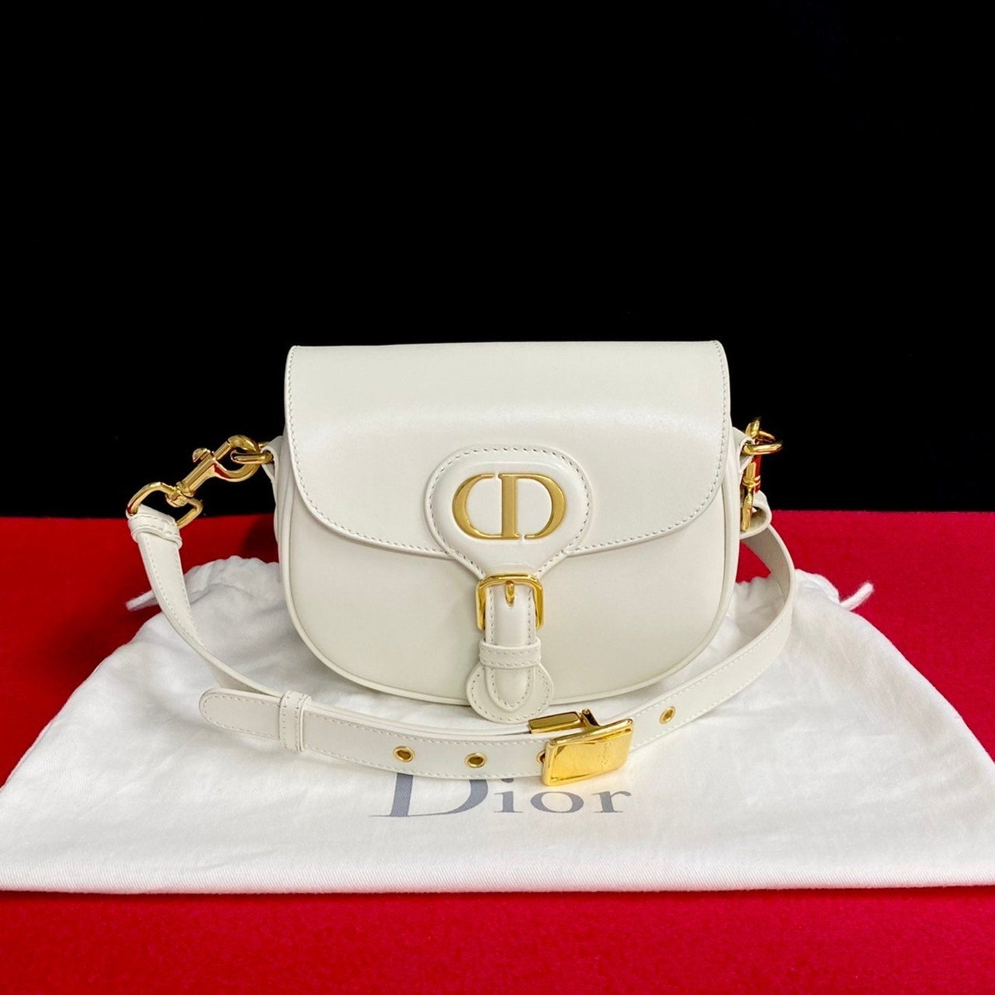 Christian Dior White Shoulder Bag  