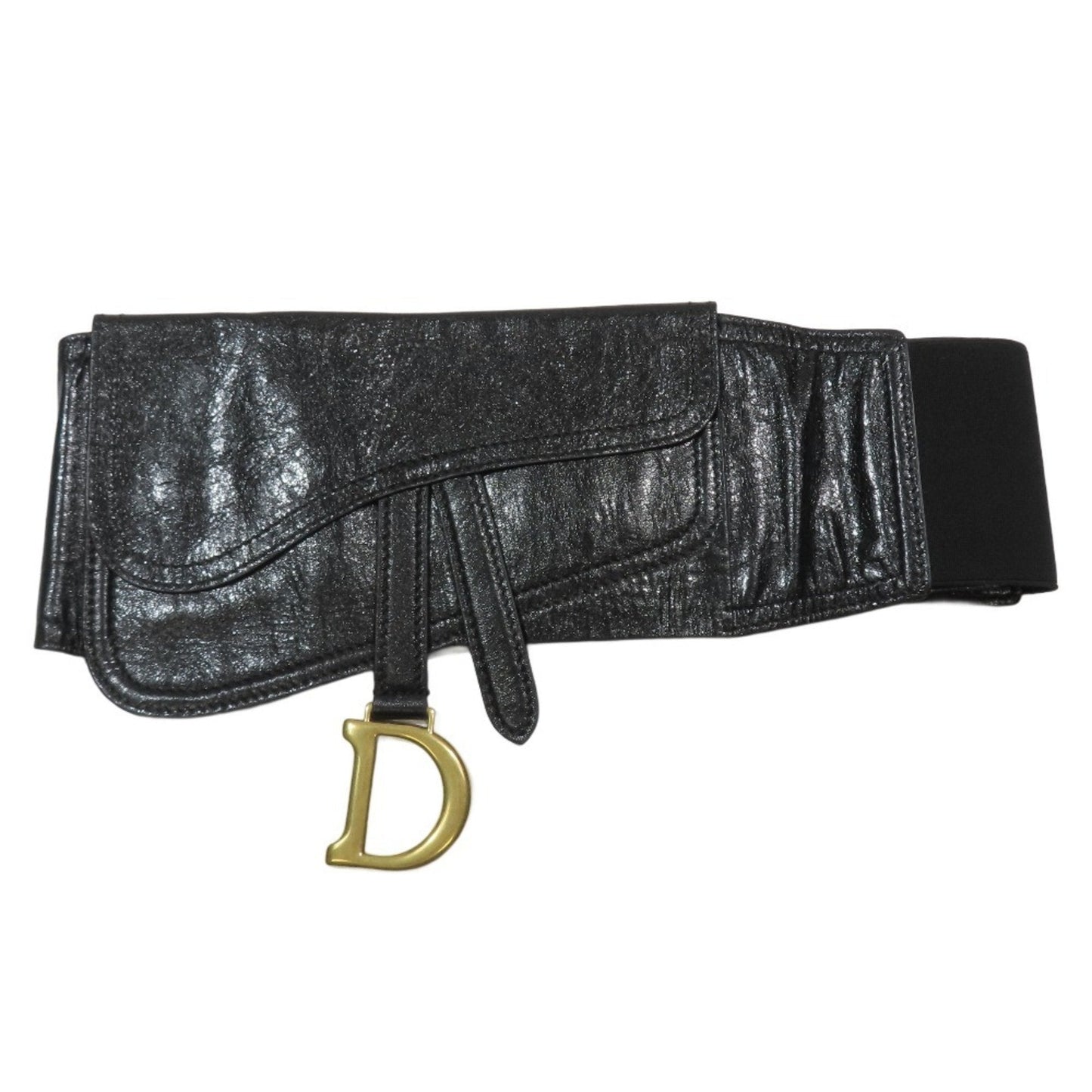 Christian Dior Black Leather Sling Bag  